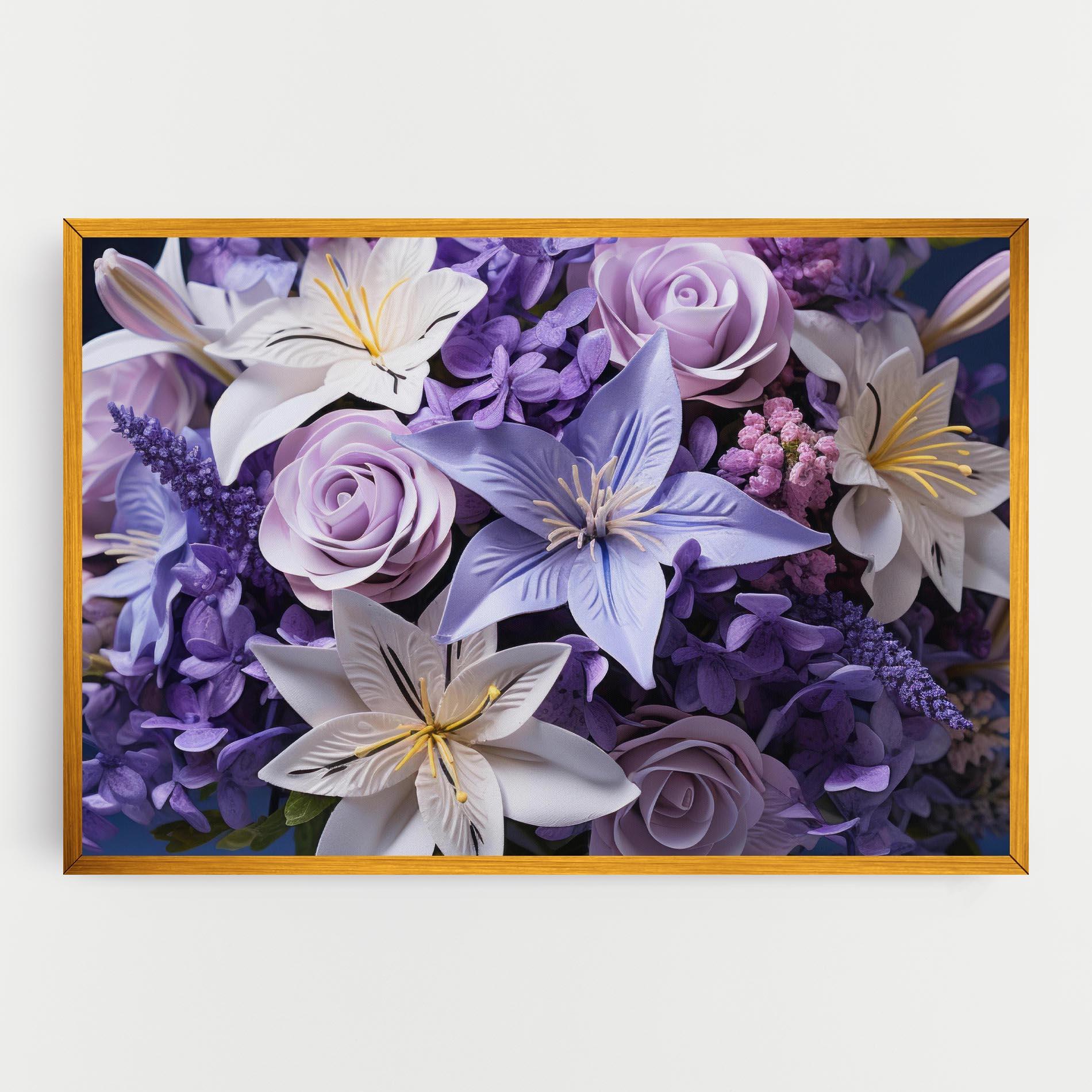Leinwandbild Purple Cute Bouquet mockup 0