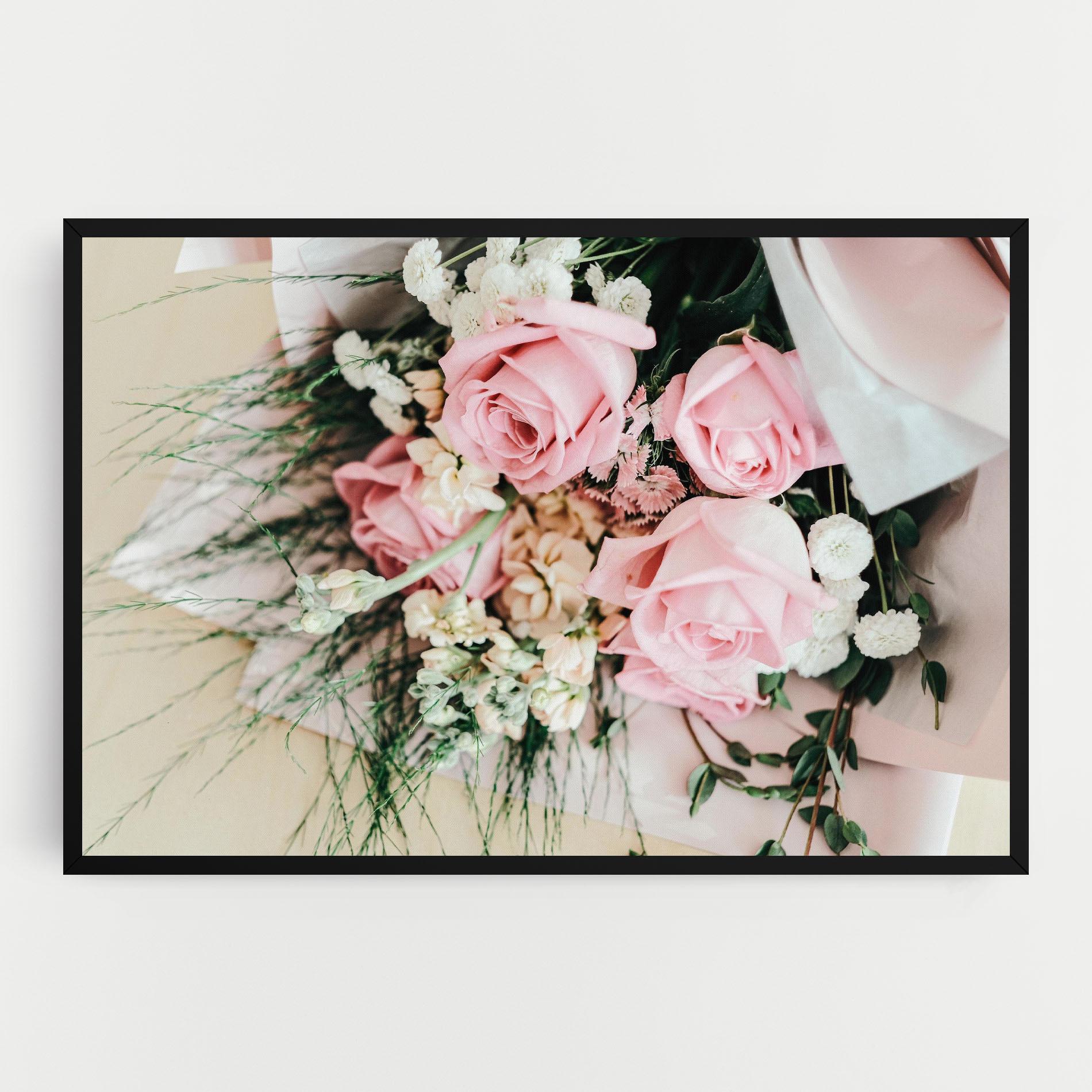 Leinwandbild Baby Pink Bouquet mockup 0