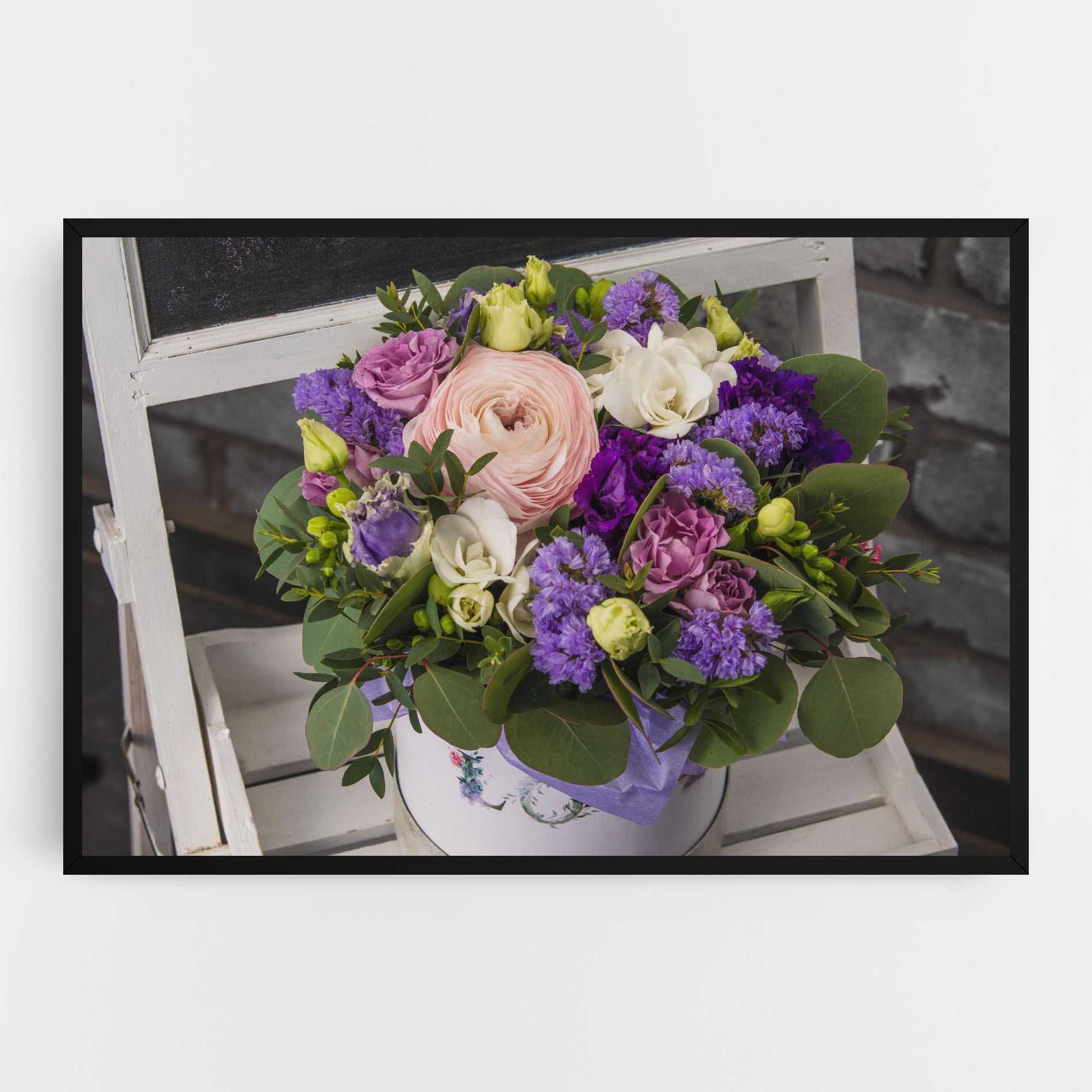 Big Pink Rose Bouquet mockup 0