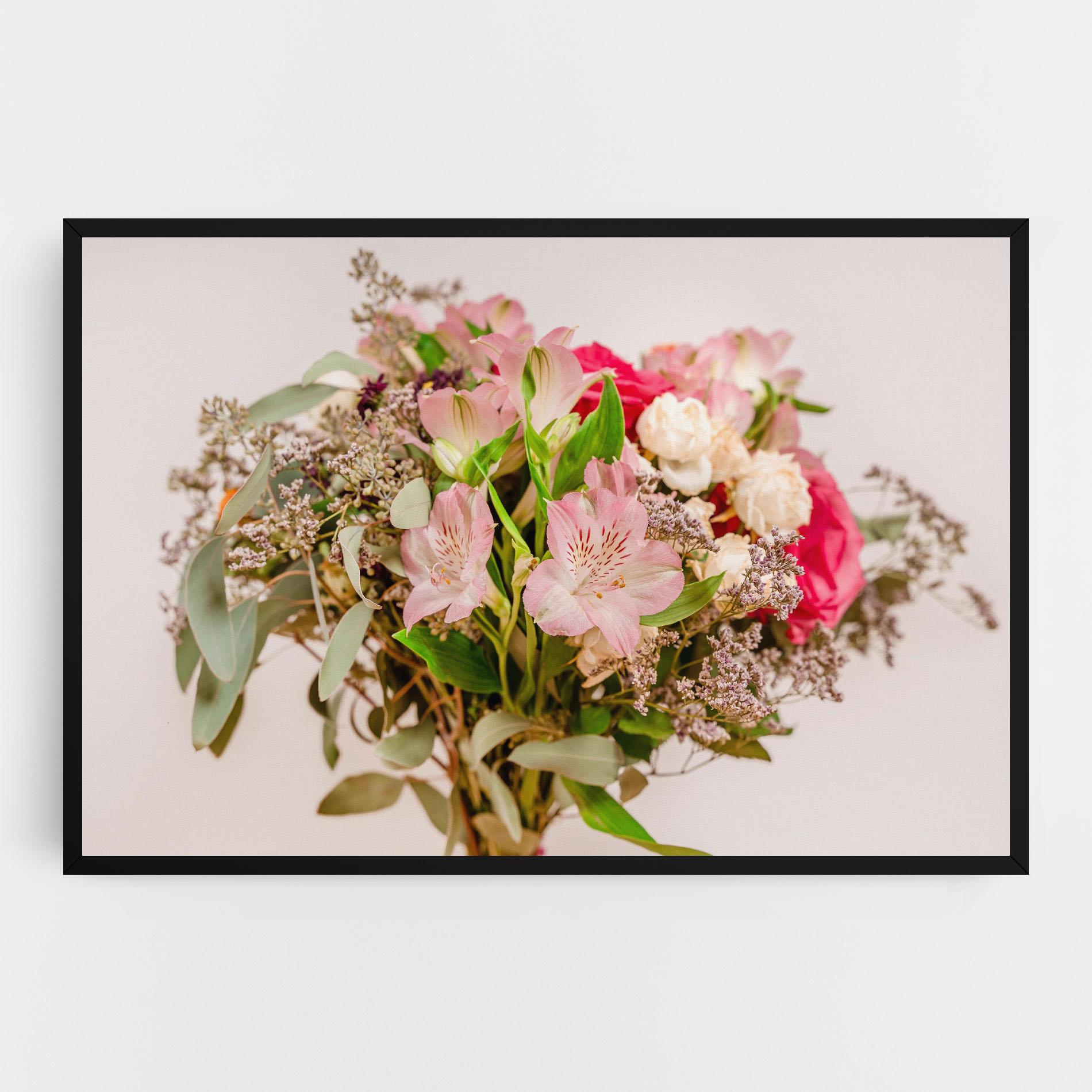 Leinwandbild Girly Pink Bouquet mockup 0