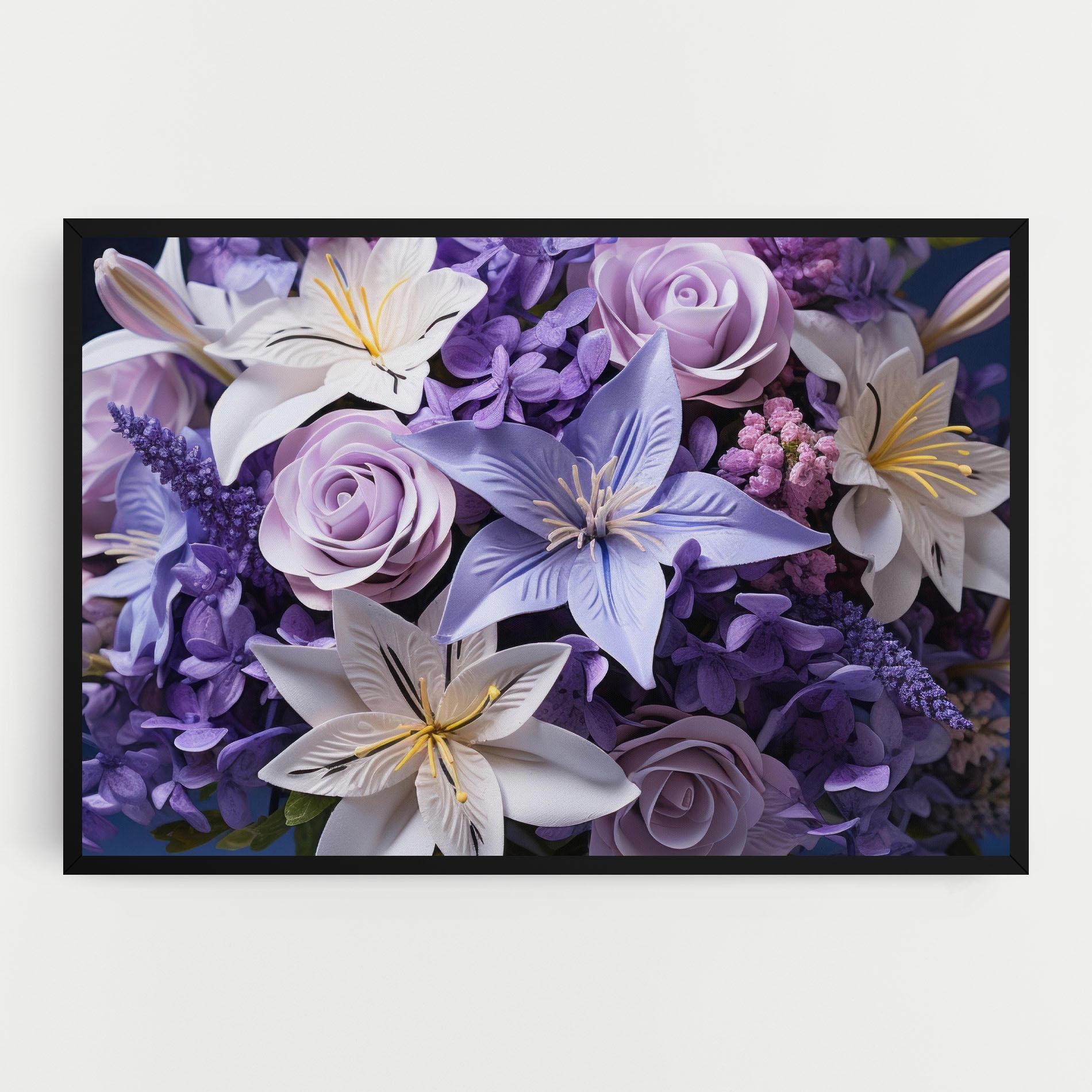 Leinwandbild Purple Cute Bouquet mockup 0