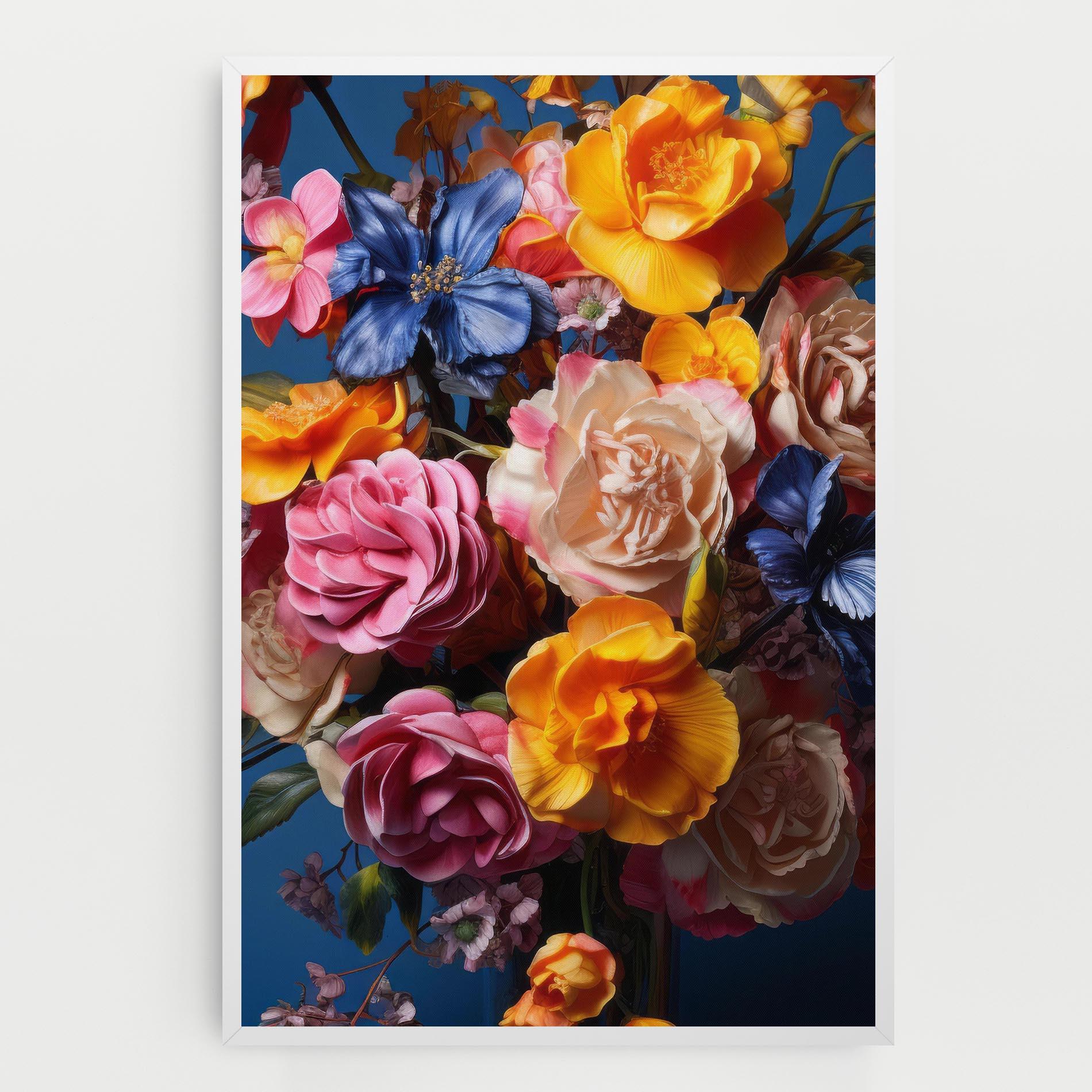 Leinwandbild Colorful Flower Bouquet mockup 0
