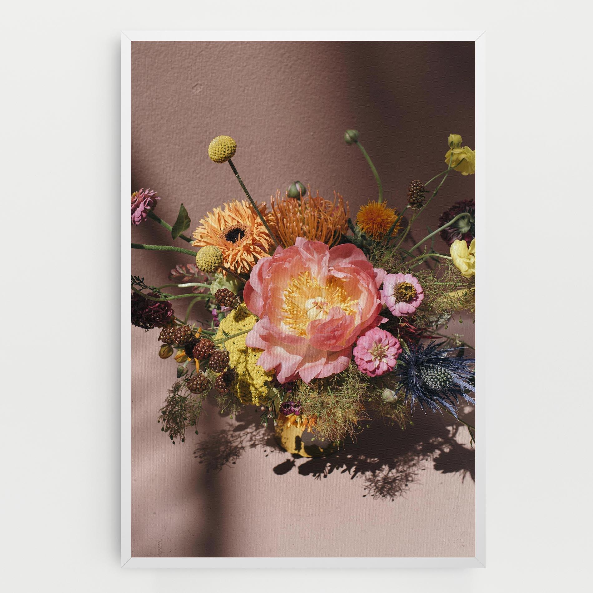 Leinwandbild Pastel Orange Bouquet mockup 0
