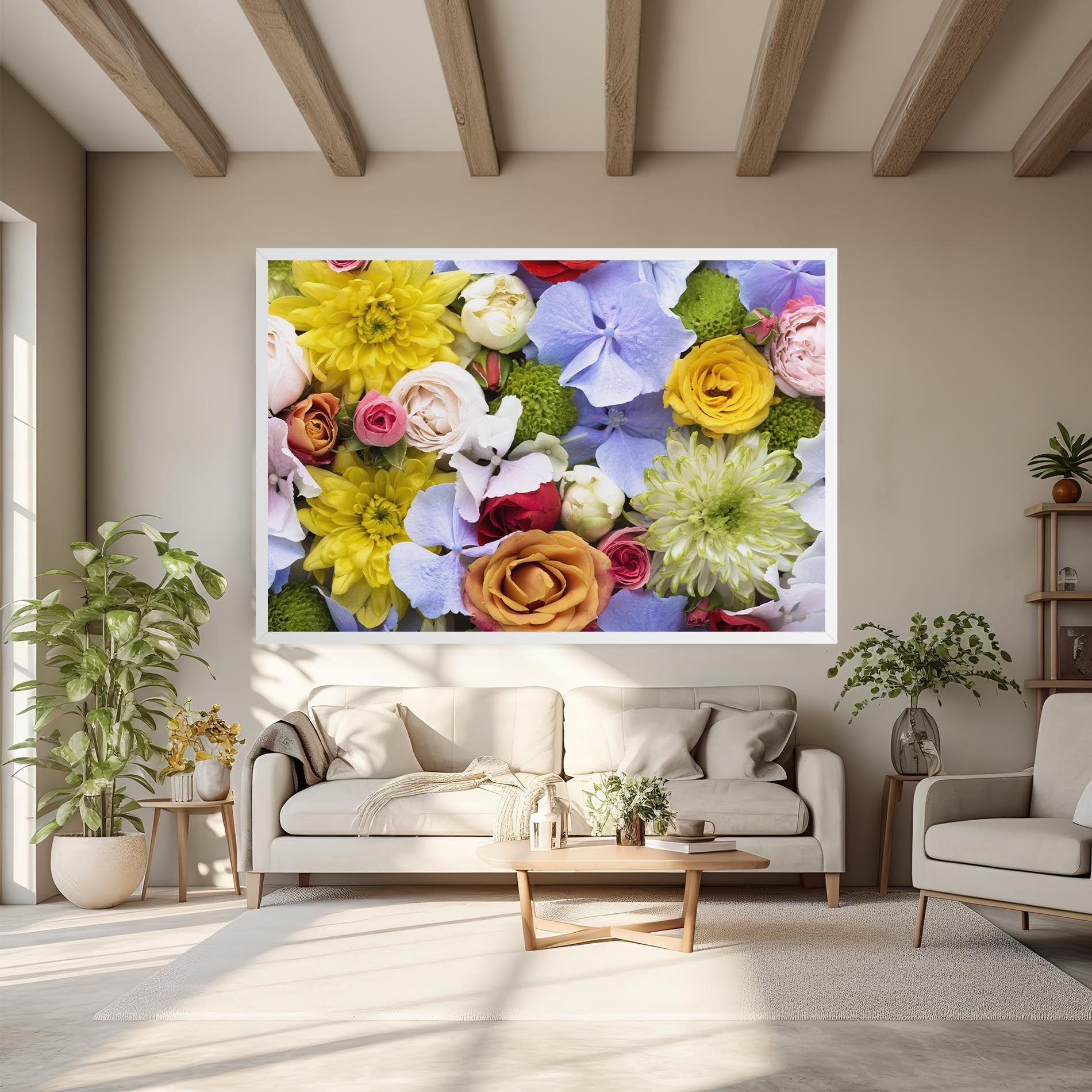 Color Mix Flower Bouquet mockup 6