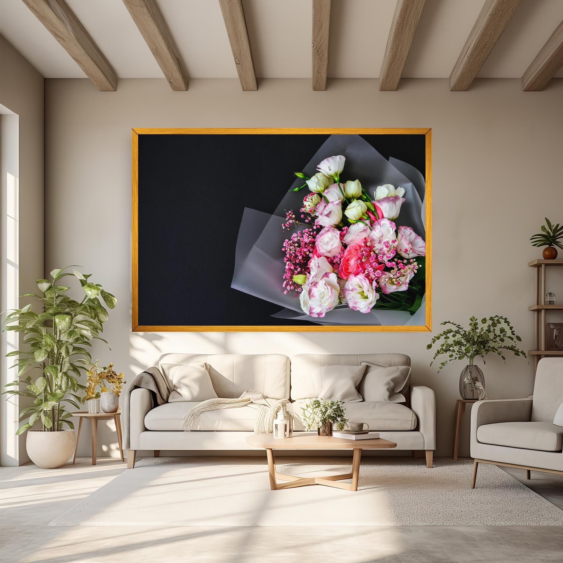 Cute Roses Bouquet mockup 6