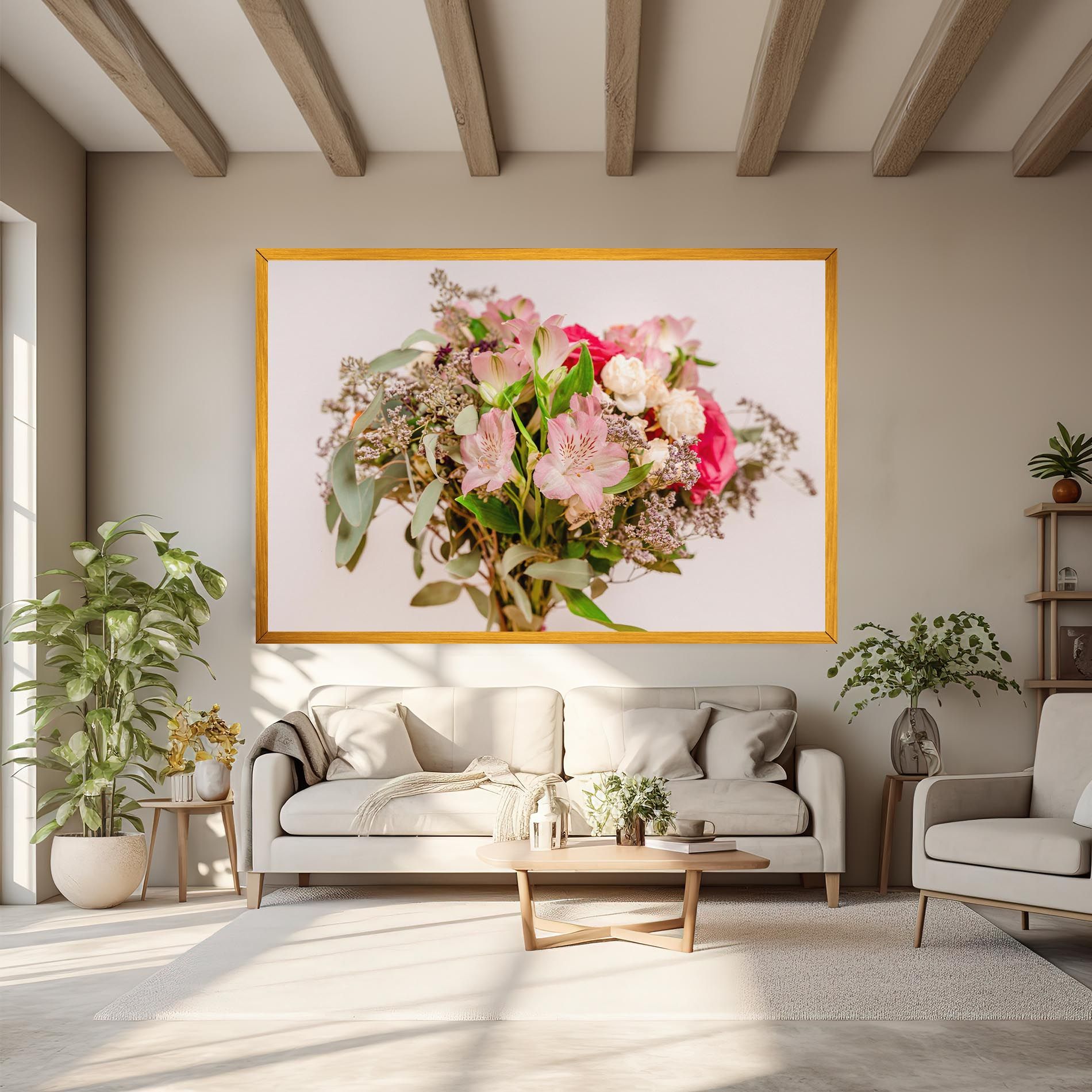 Girly Pink Bouquet mockup 6