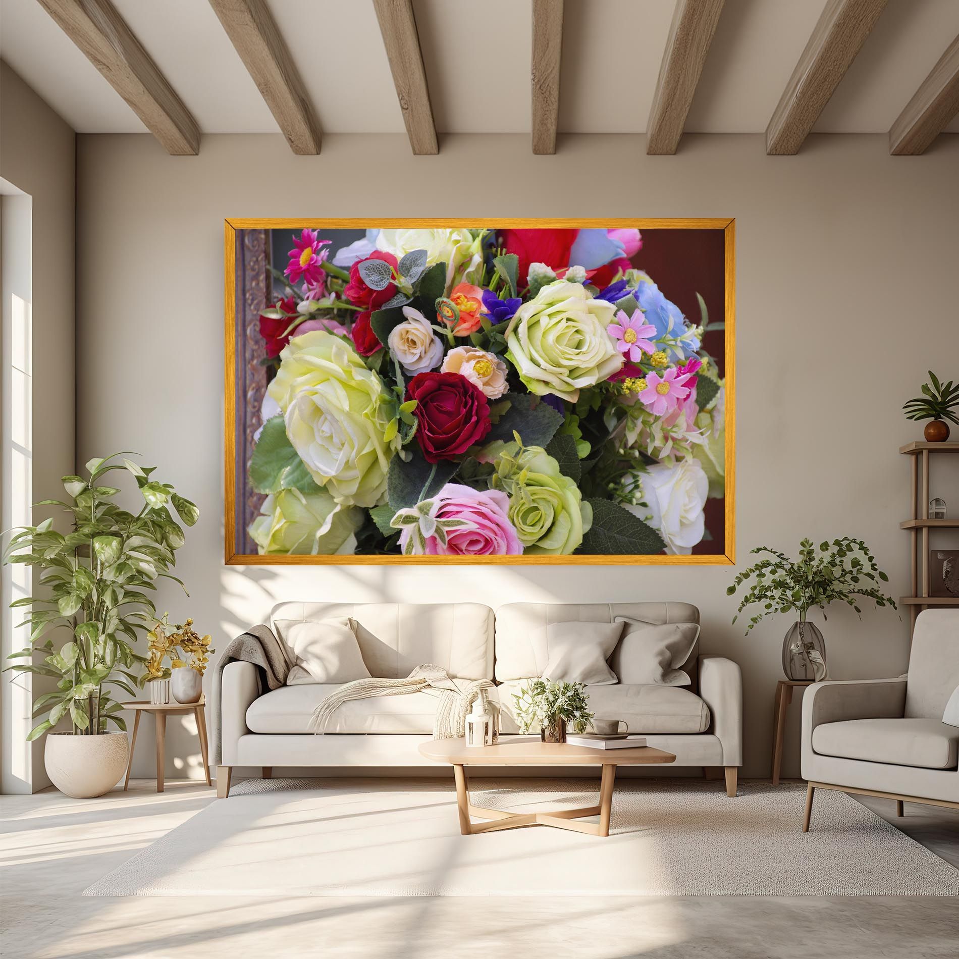 Mixed Roses Bouquet mockup 6