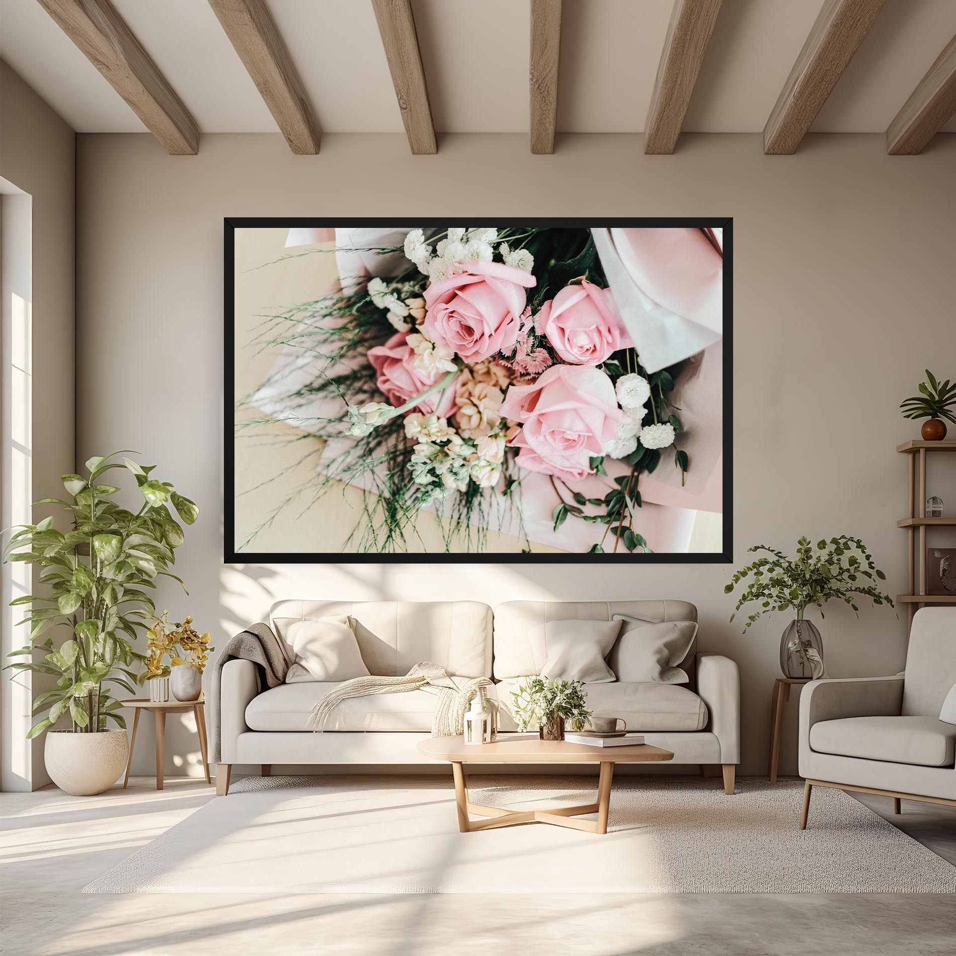 Baby Pink Bouquet mockup 6