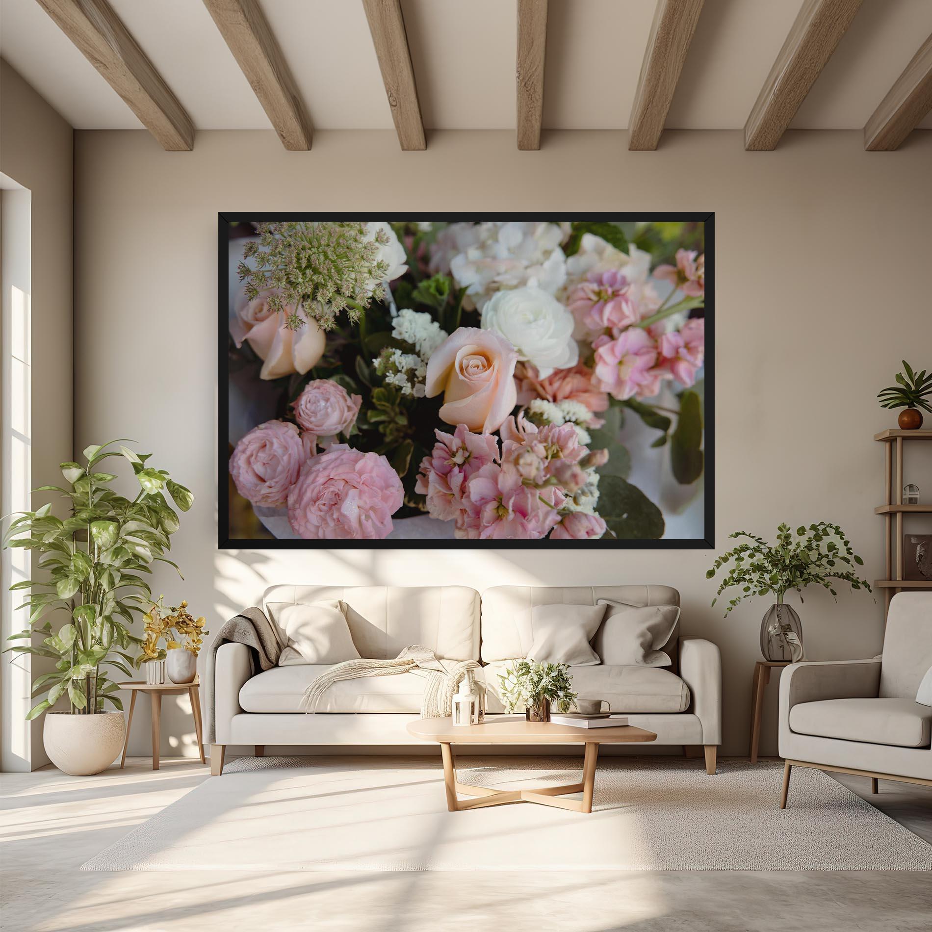 Leinwandbild Beautiful Pink Pastel mockup 6