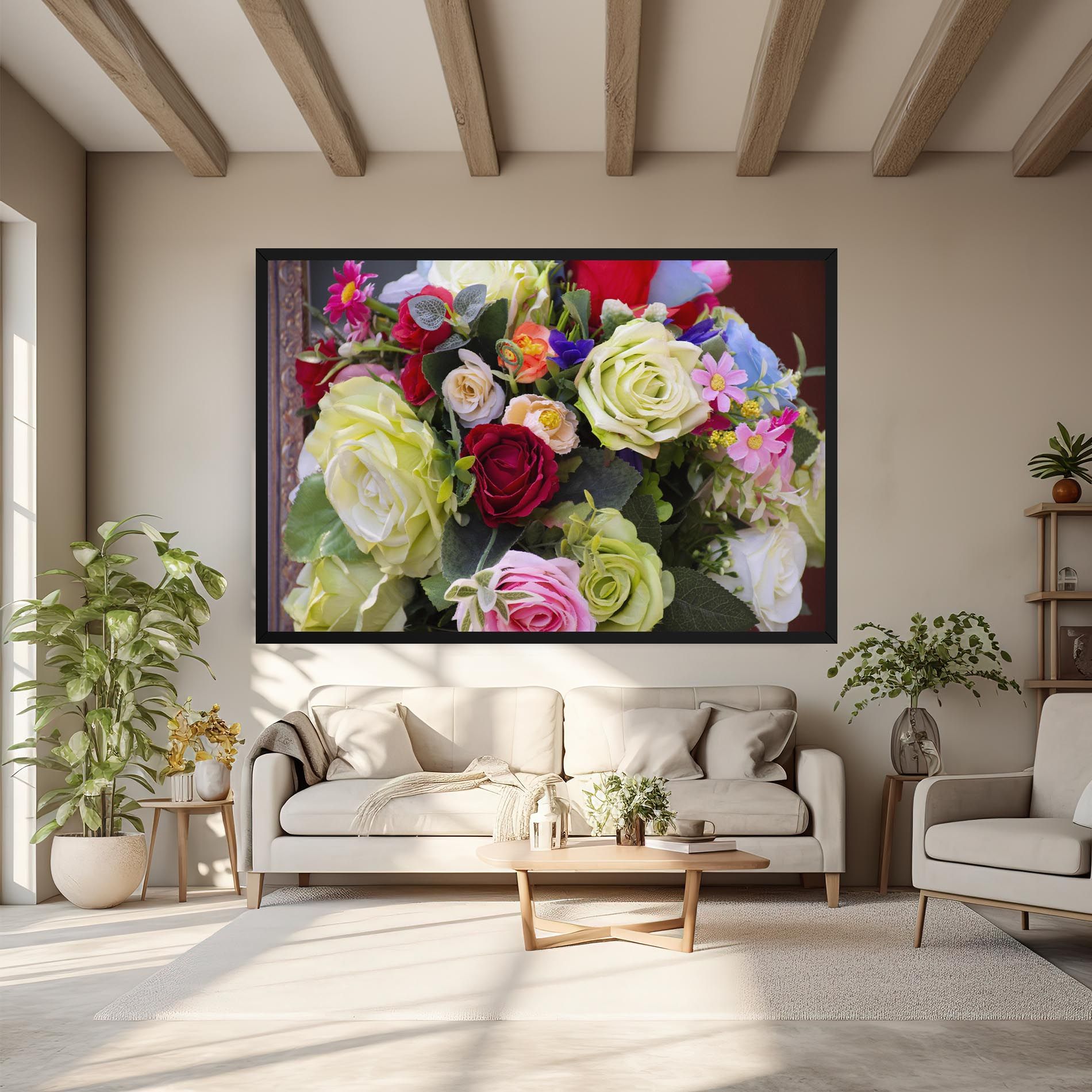 Mixed Roses Bouquet mockup 6