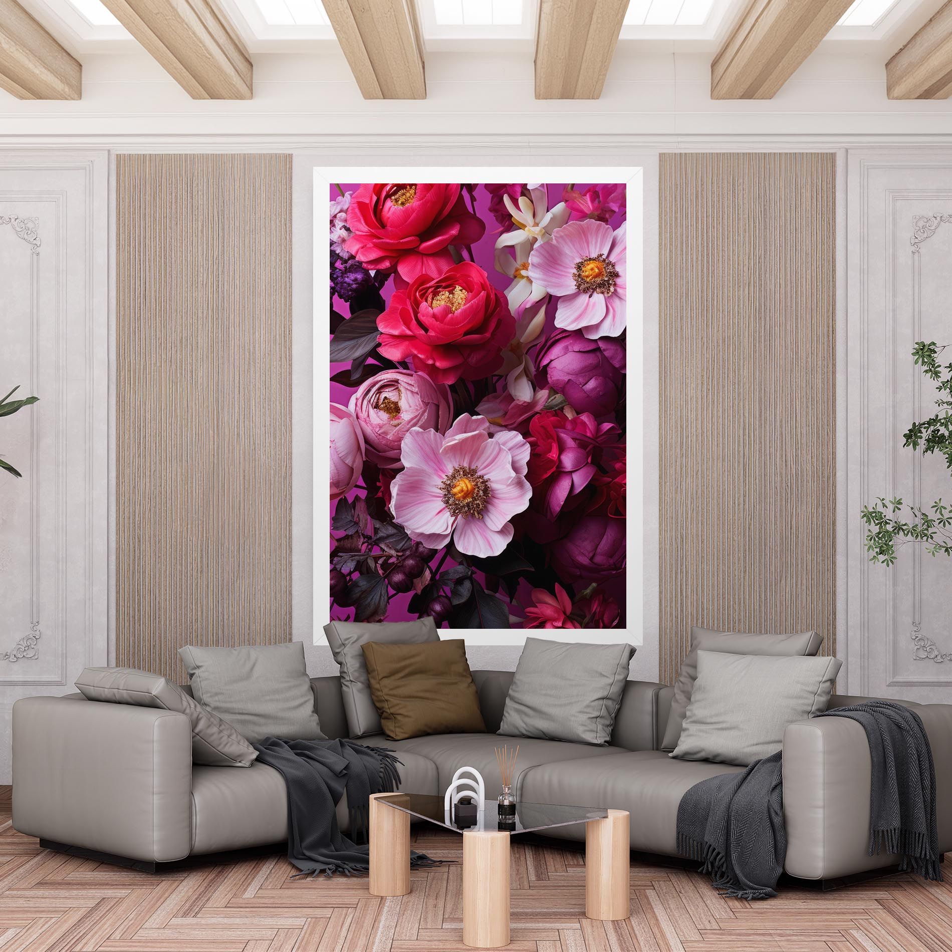 Pink Red Bouquet mockup 6