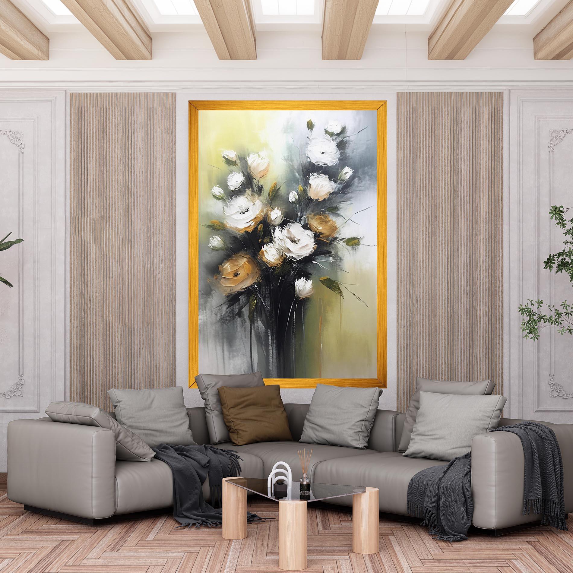 Leinwandbild Bouquet Painting mockup 6