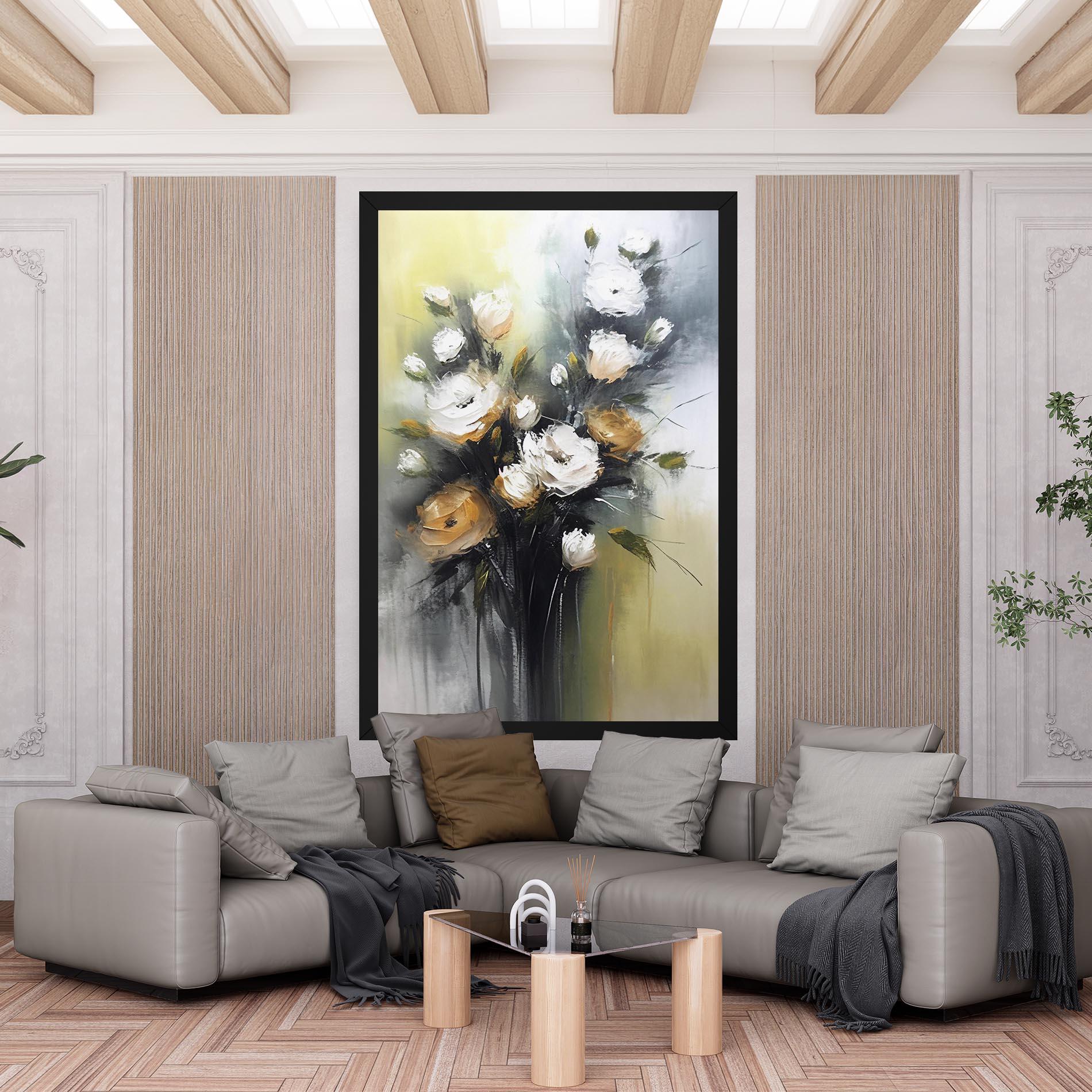 Leinwandbild Bouquet Painting mockup 6