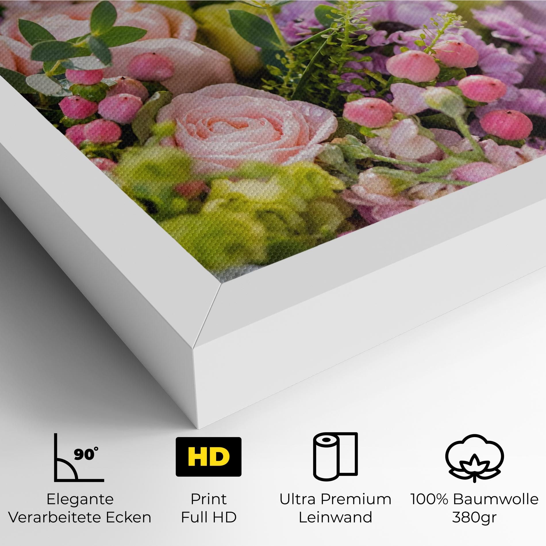 Green Pink Bouquet mockup 4