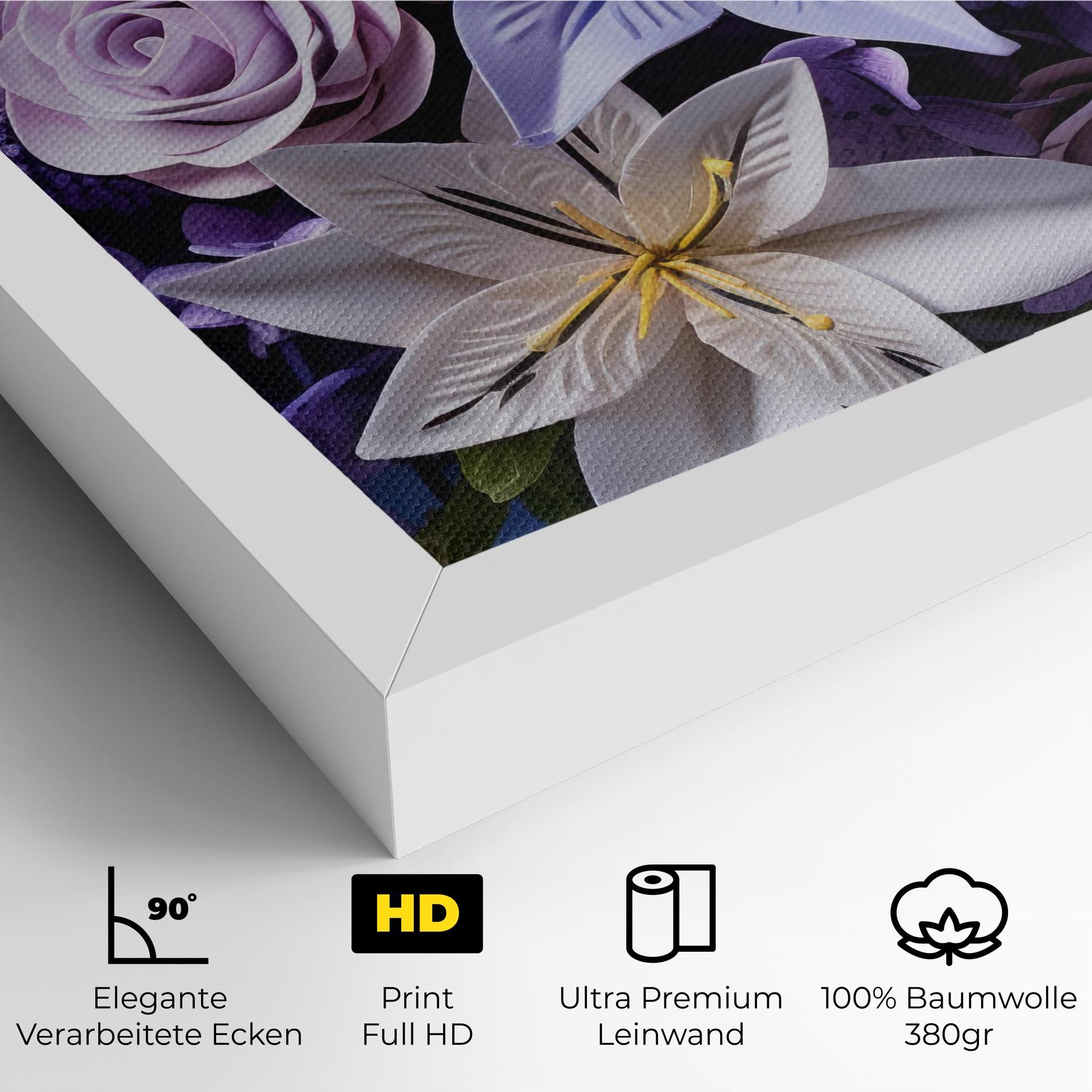 Purple Cute Bouquet mockup 4