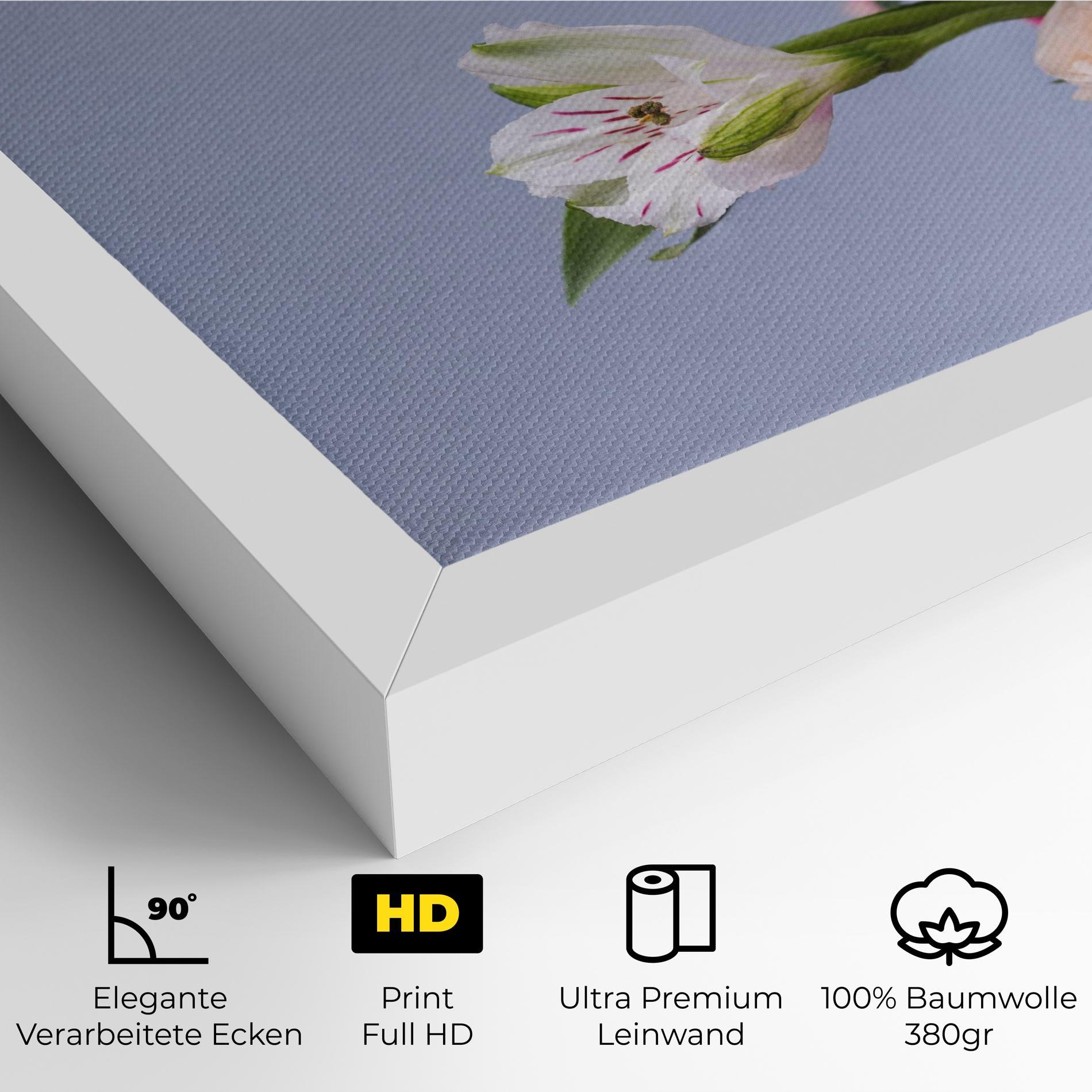 Leinwandbild White Pink Bouquet mockup 4