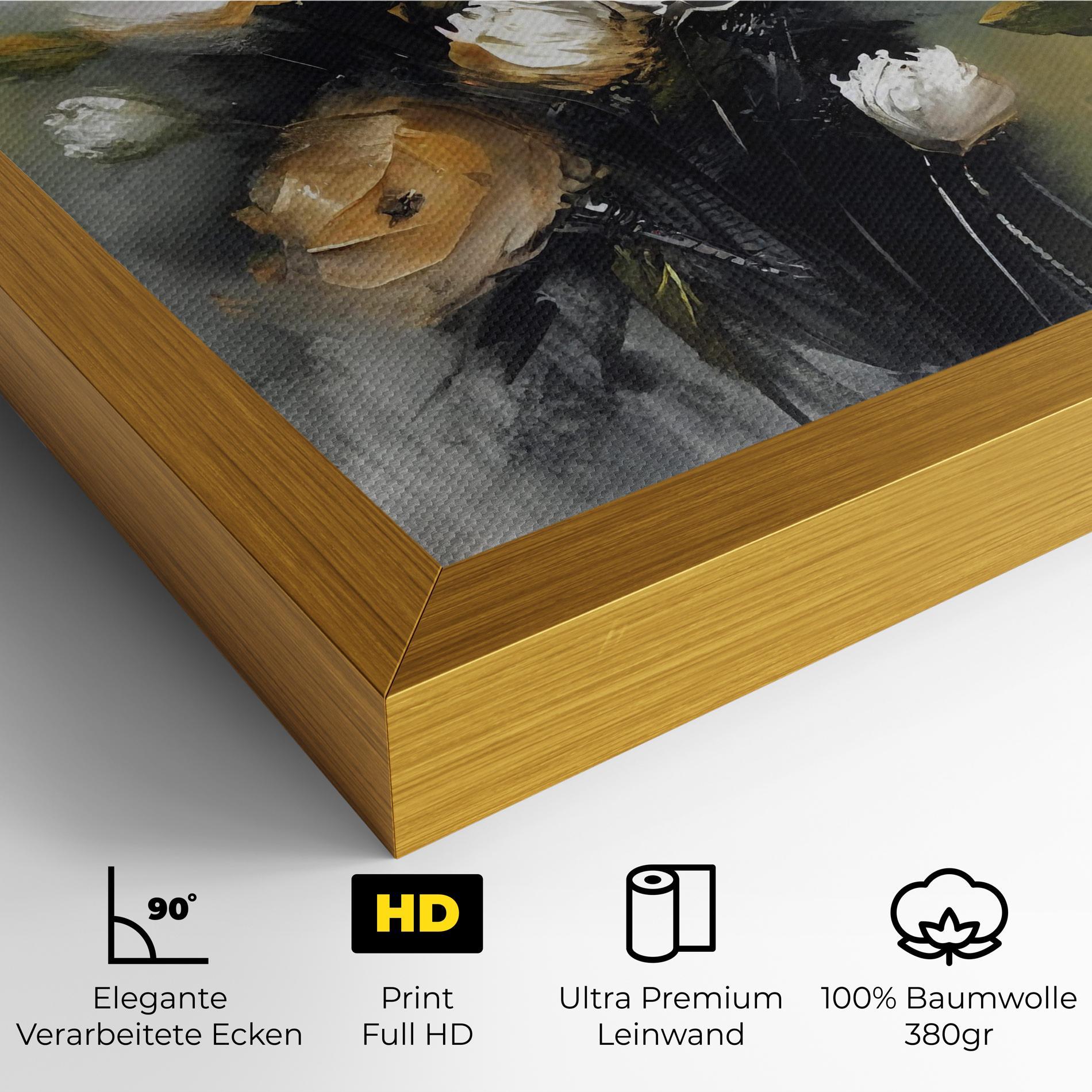 Leinwandbild Bouquet Painting mockup 4
