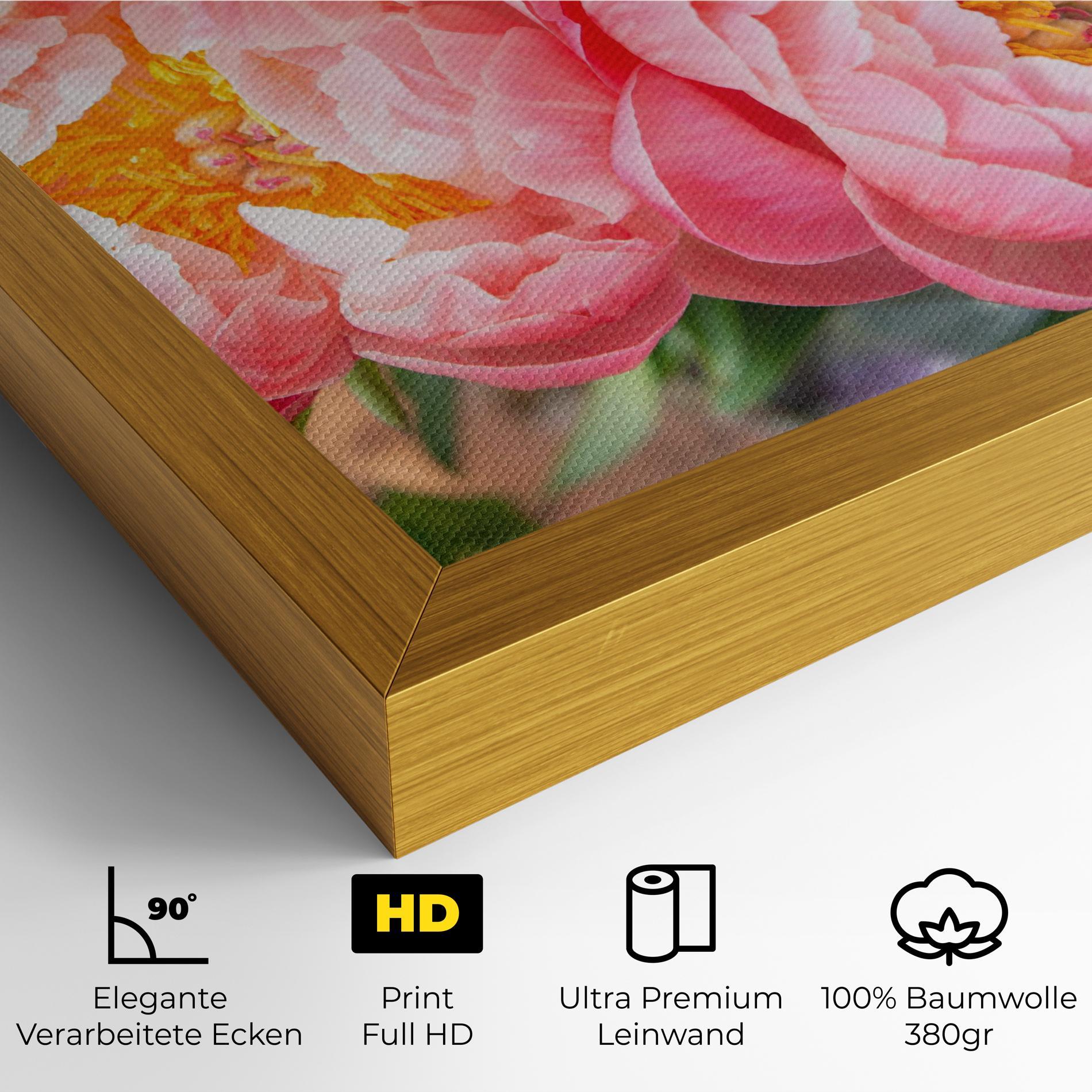 Leinwandbild Opened Peonies Bouquet mockup 4