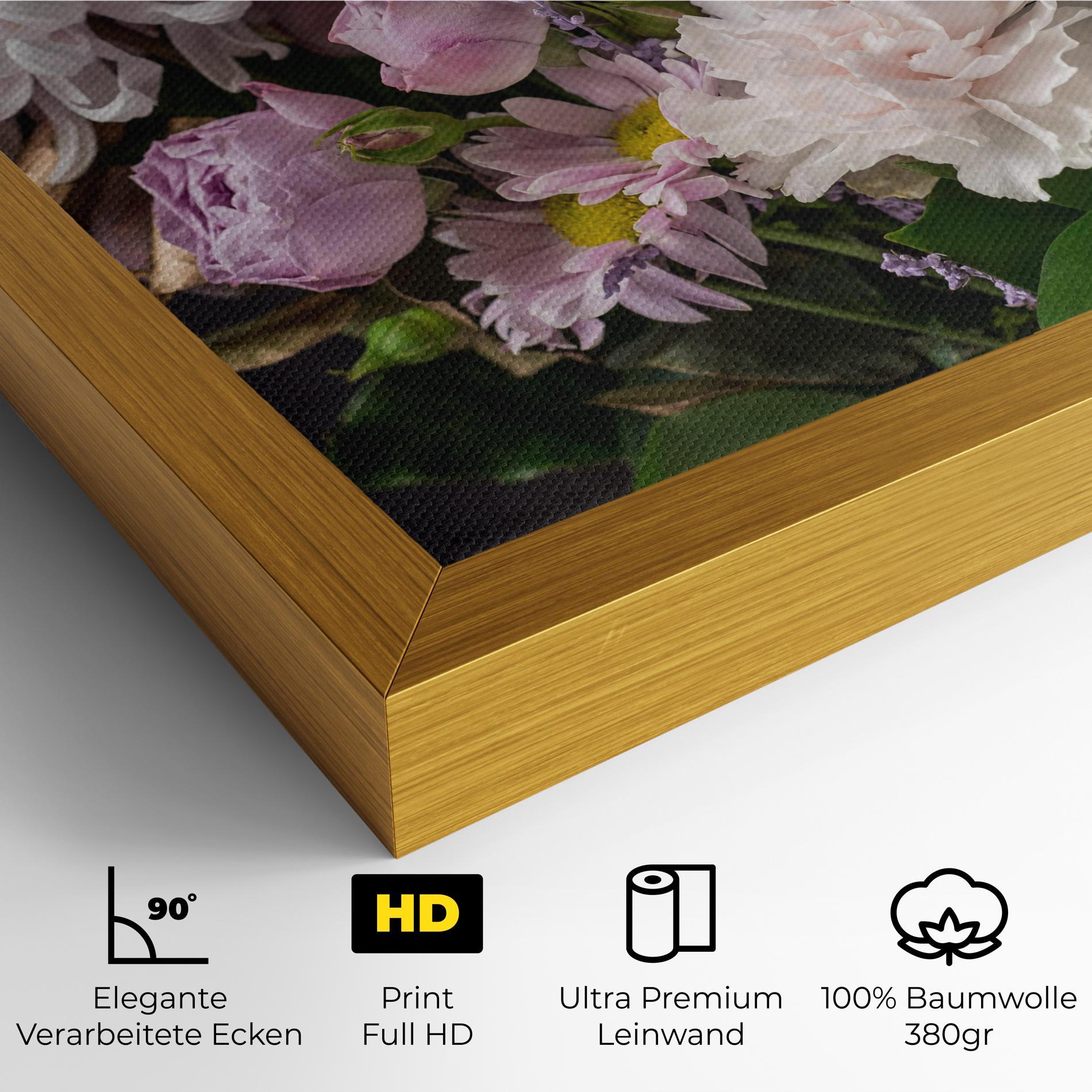 Leinwandbild Pastel Purple Bouquet mockup 4