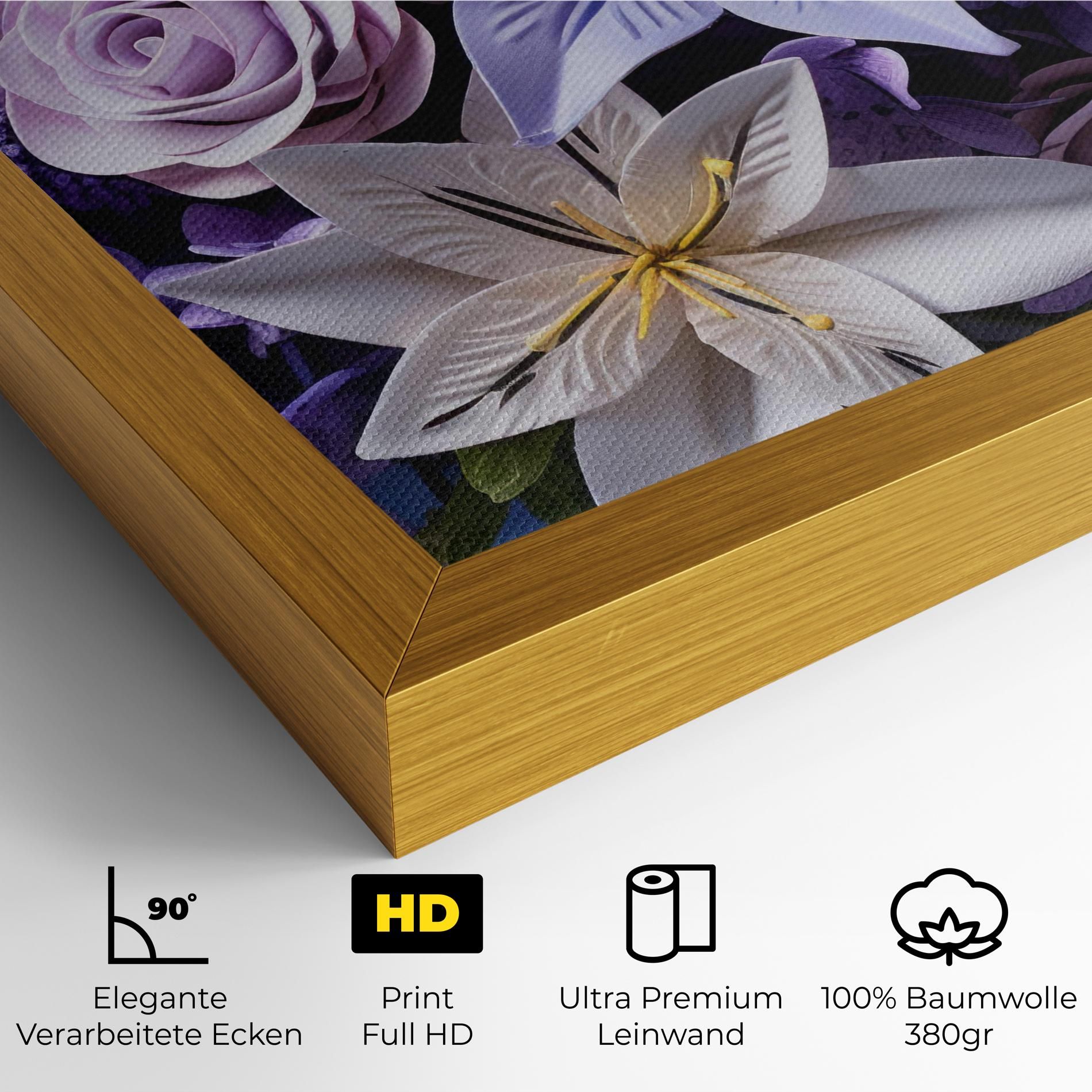 Purple Cute Bouquet mockup 4