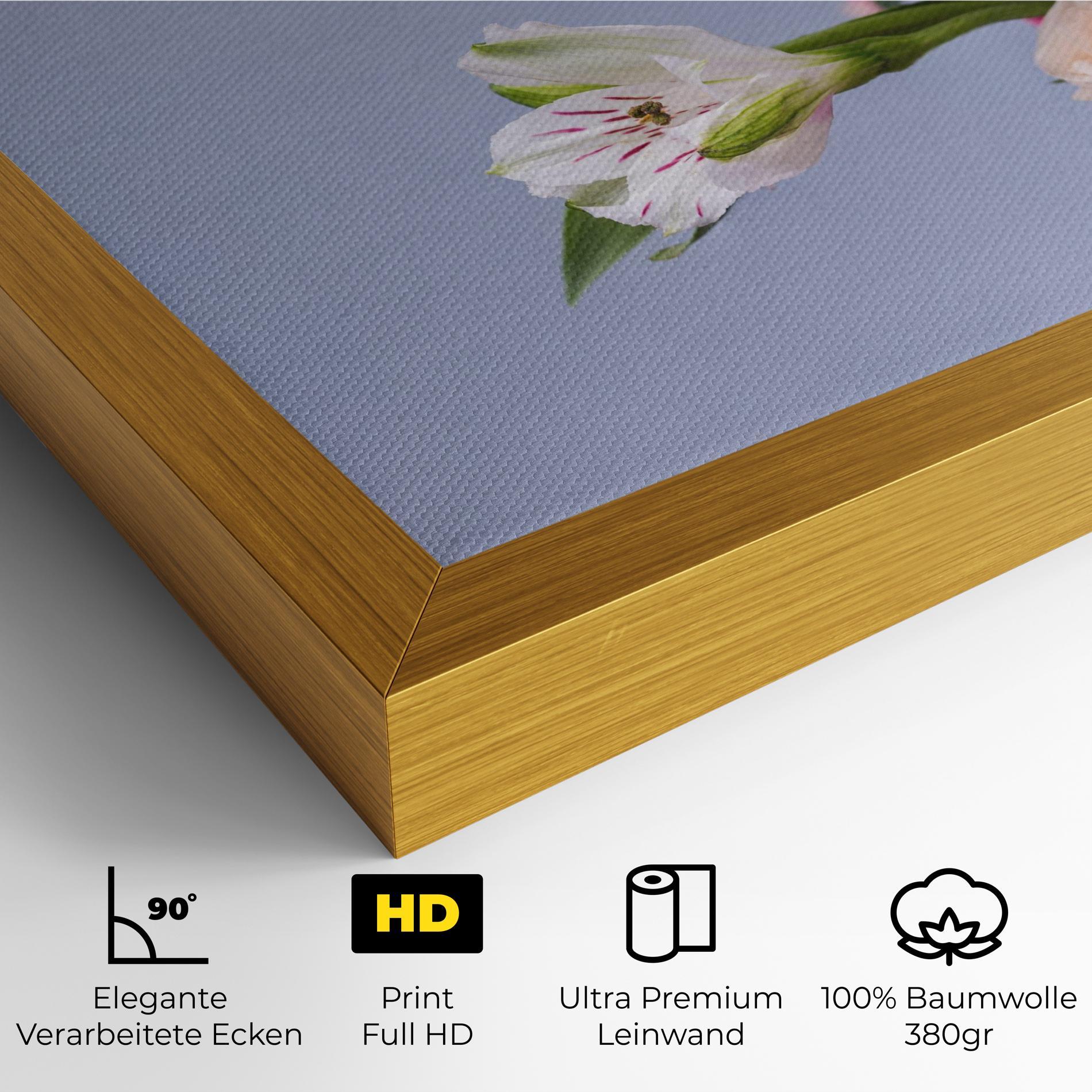 Leinwandbild White Pink Bouquet mockup 4