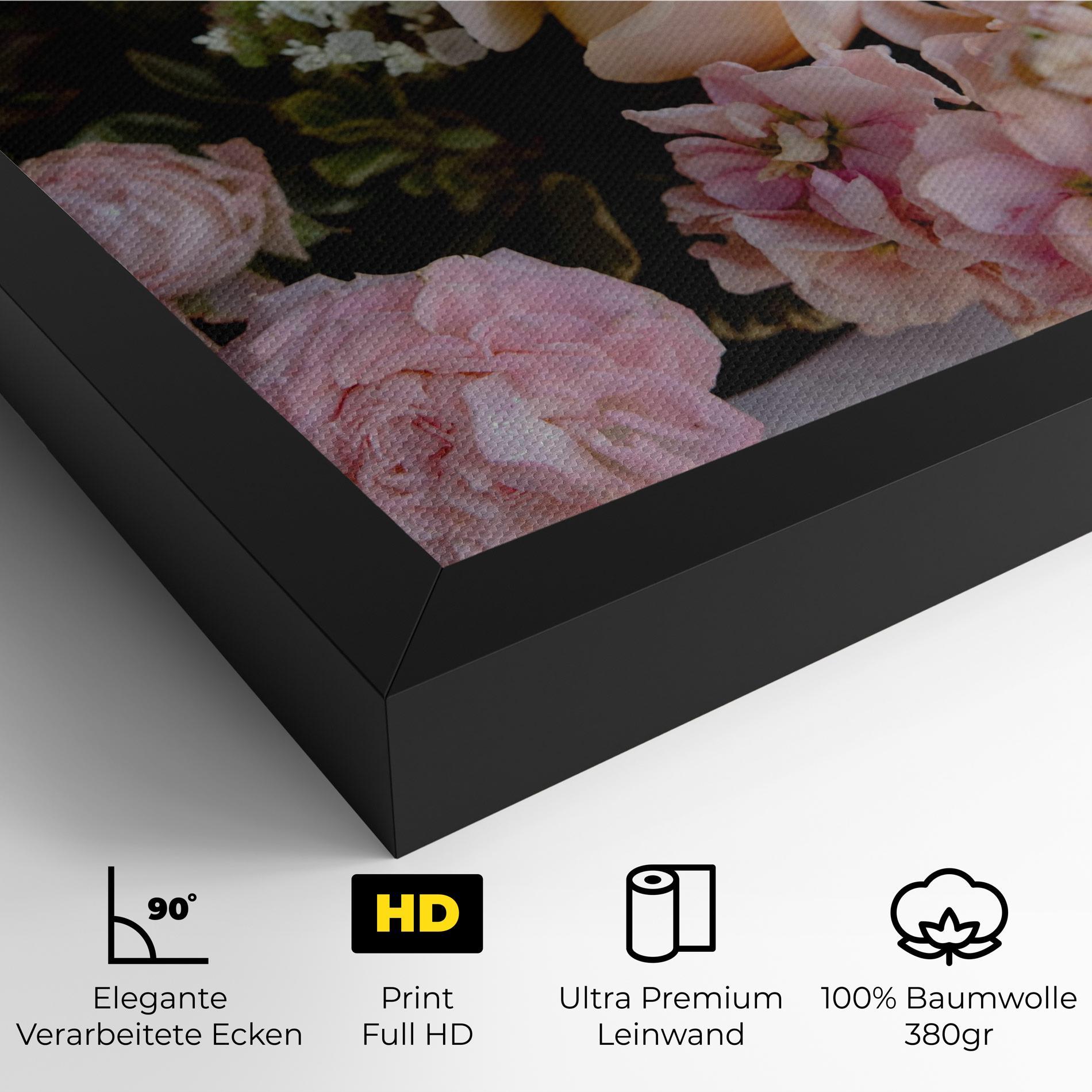 Leinwandbild Beautiful Pink Pastel mockup 4