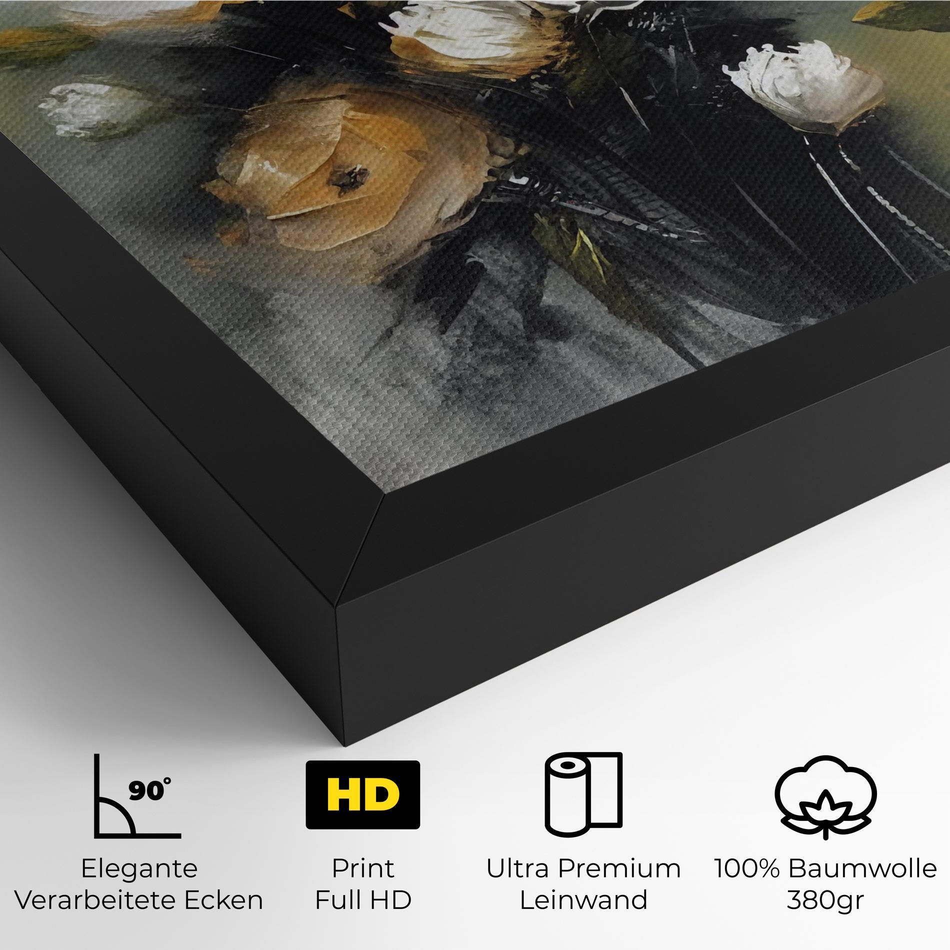 Leinwandbild Bouquet Painting mockup 4