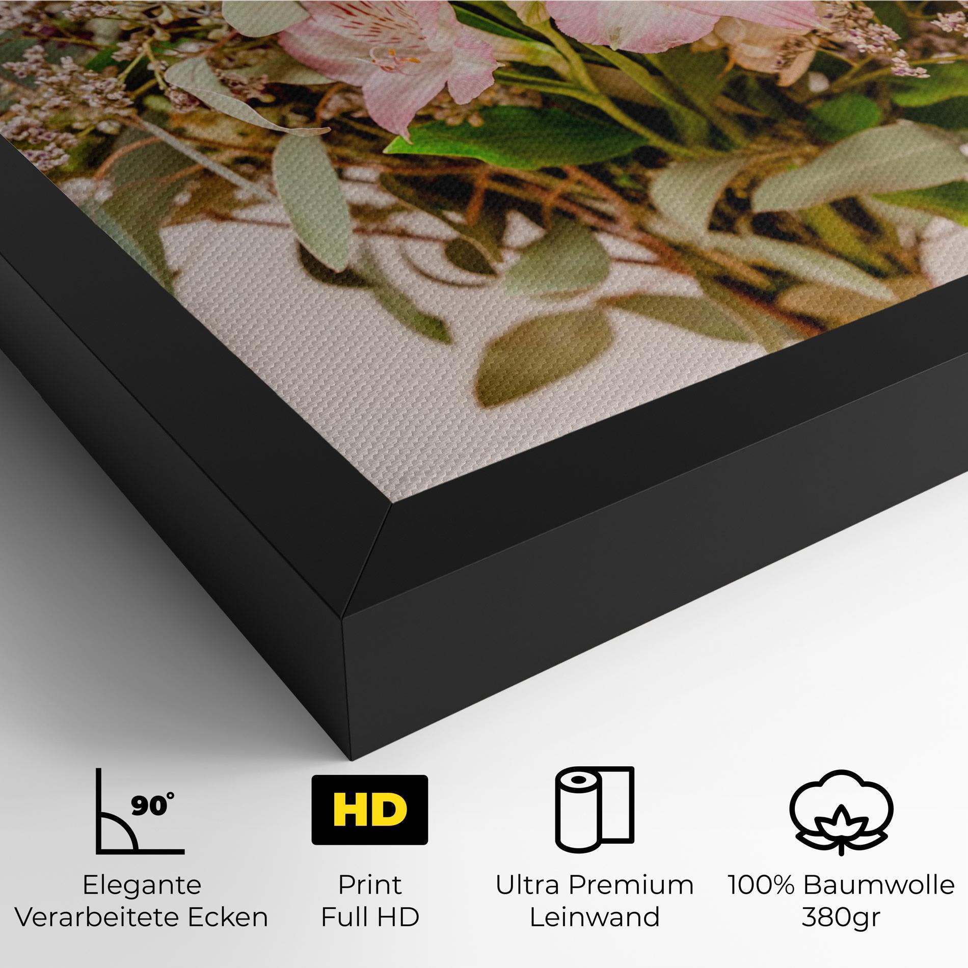 Leinwandbild Girly Pink Bouquet mockup 4