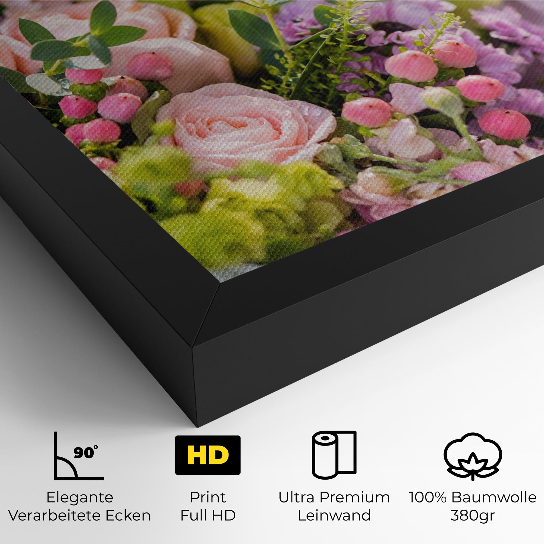 Green Pink Bouquet mockup 4