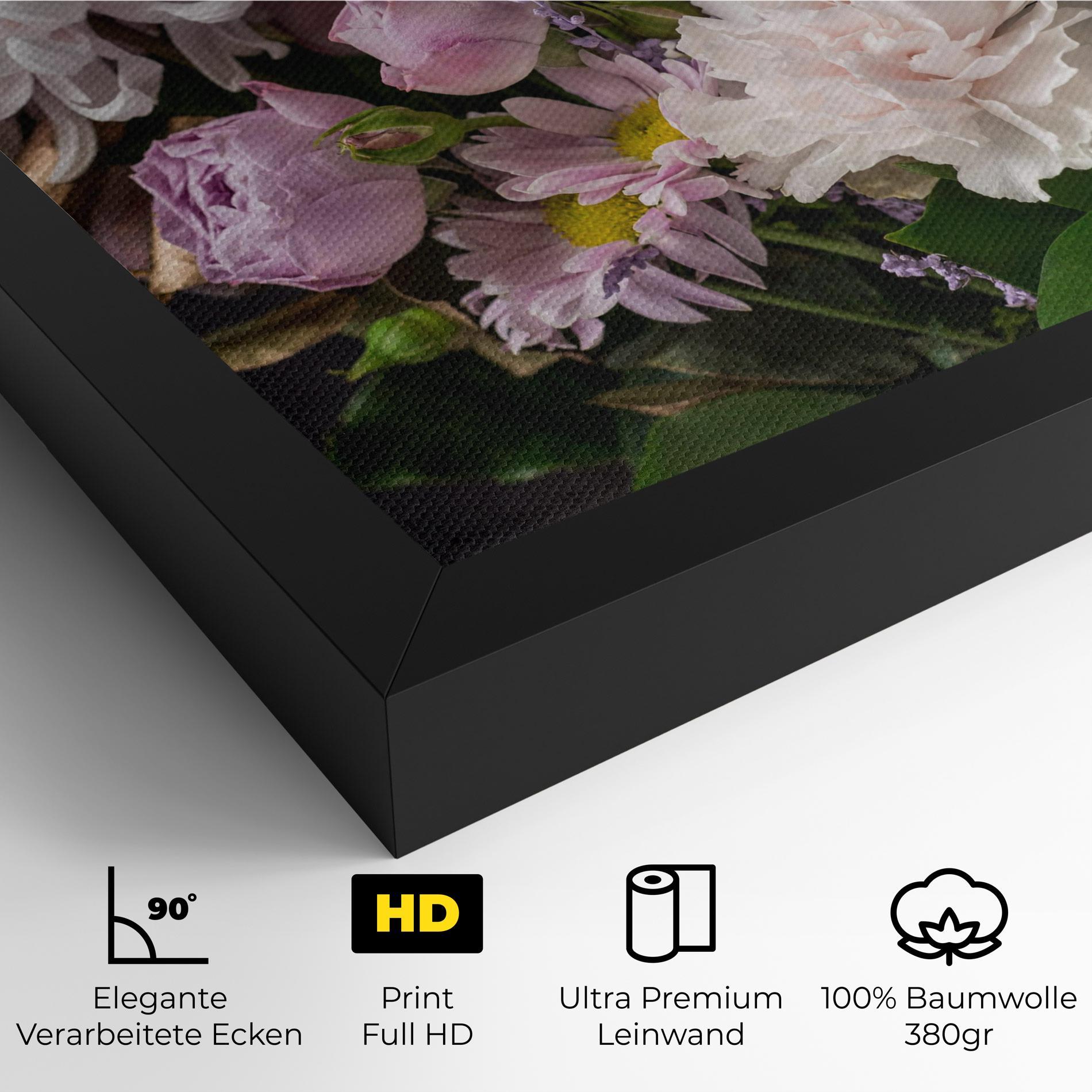 Leinwandbild Pastel Purple Bouquet mockup 4