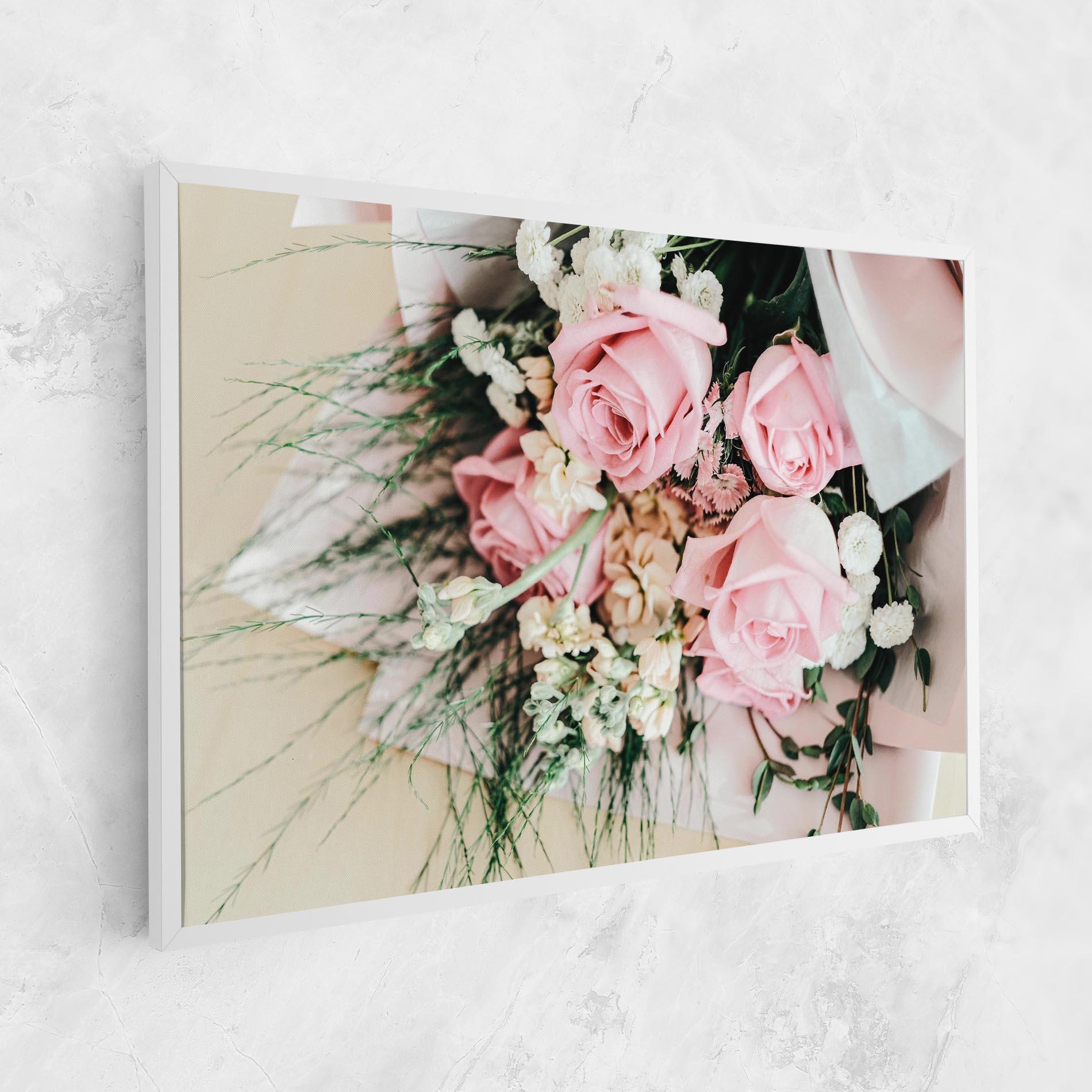 Leinwandbild Baby Pink Bouquet mockup 1