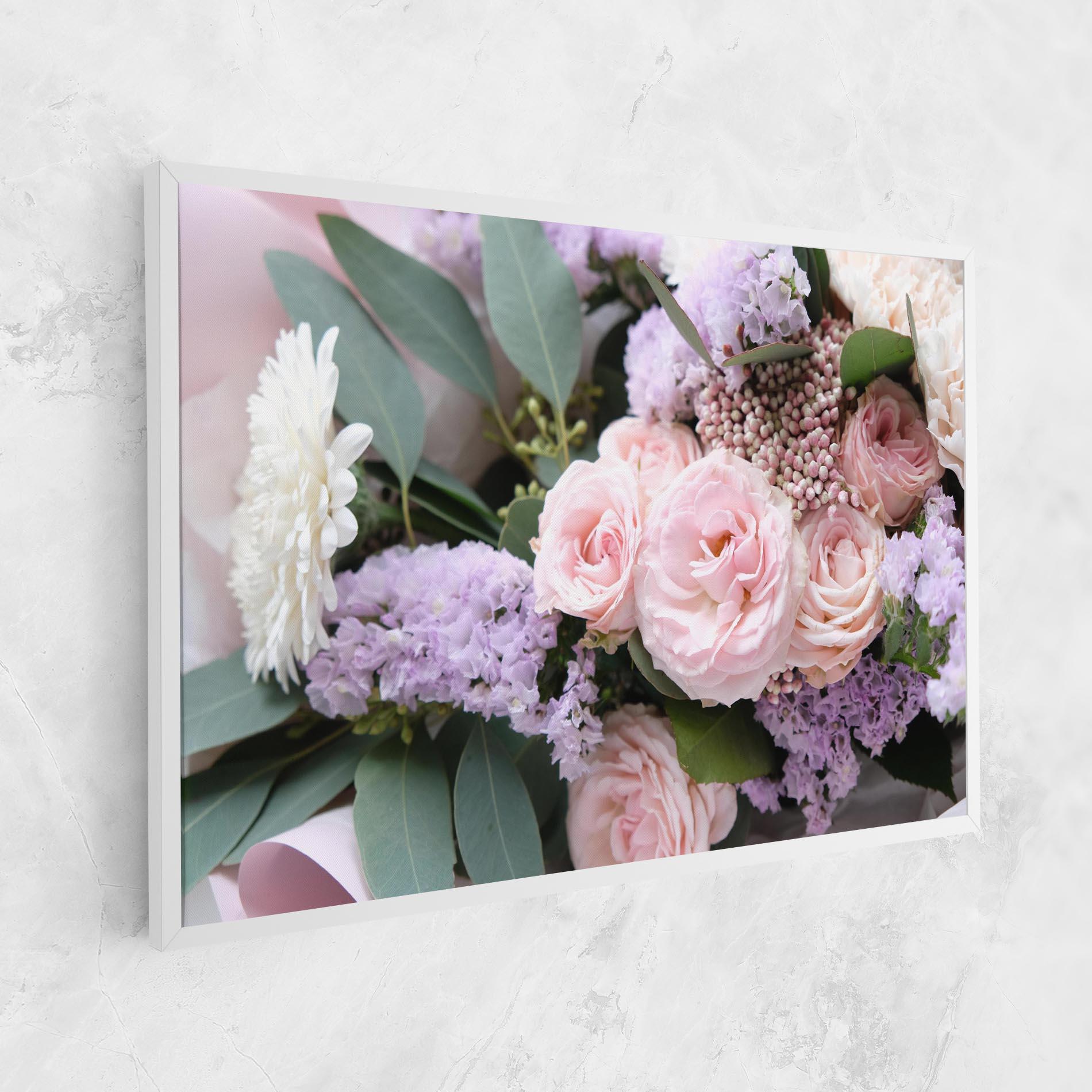 Leinwandbild Beautiful Pink Roses mockup 1