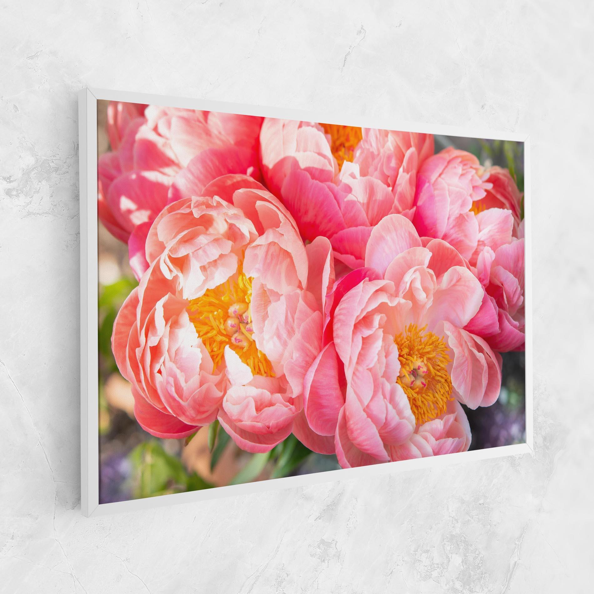 Leinwandbild Opened Peonies Bouquet mockup 1