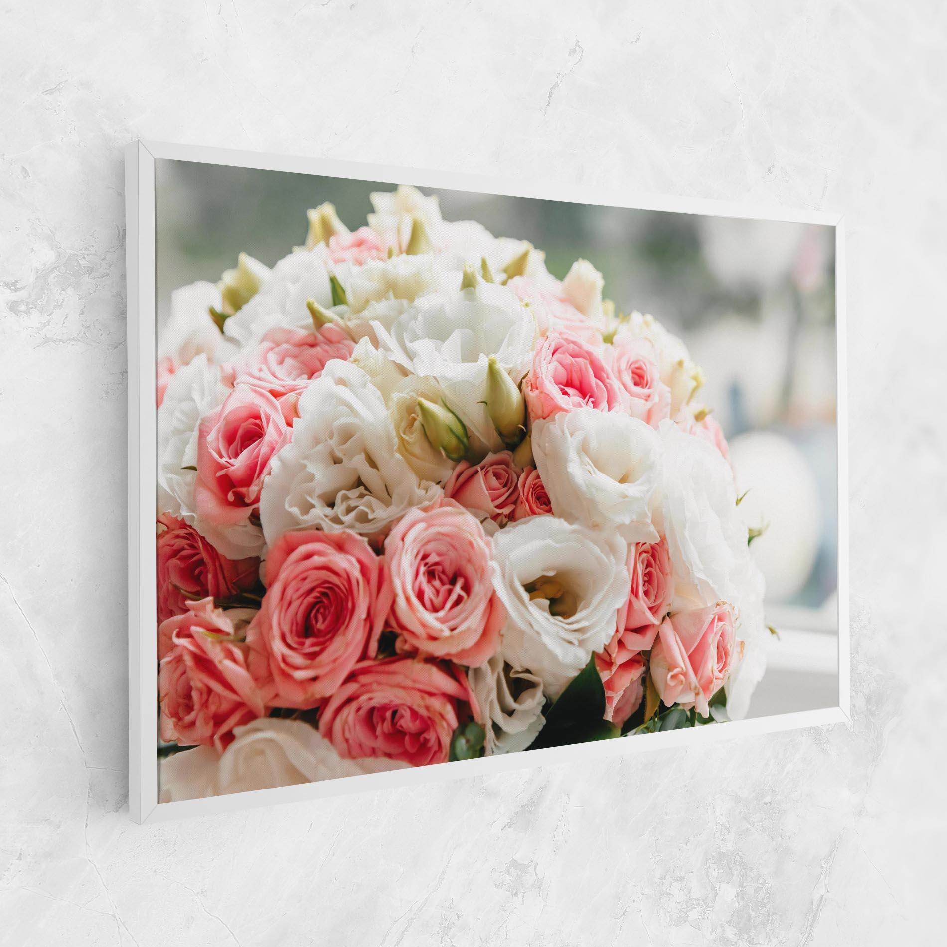 Leinwandbild Pink Beautiful Bouquet mockup 1