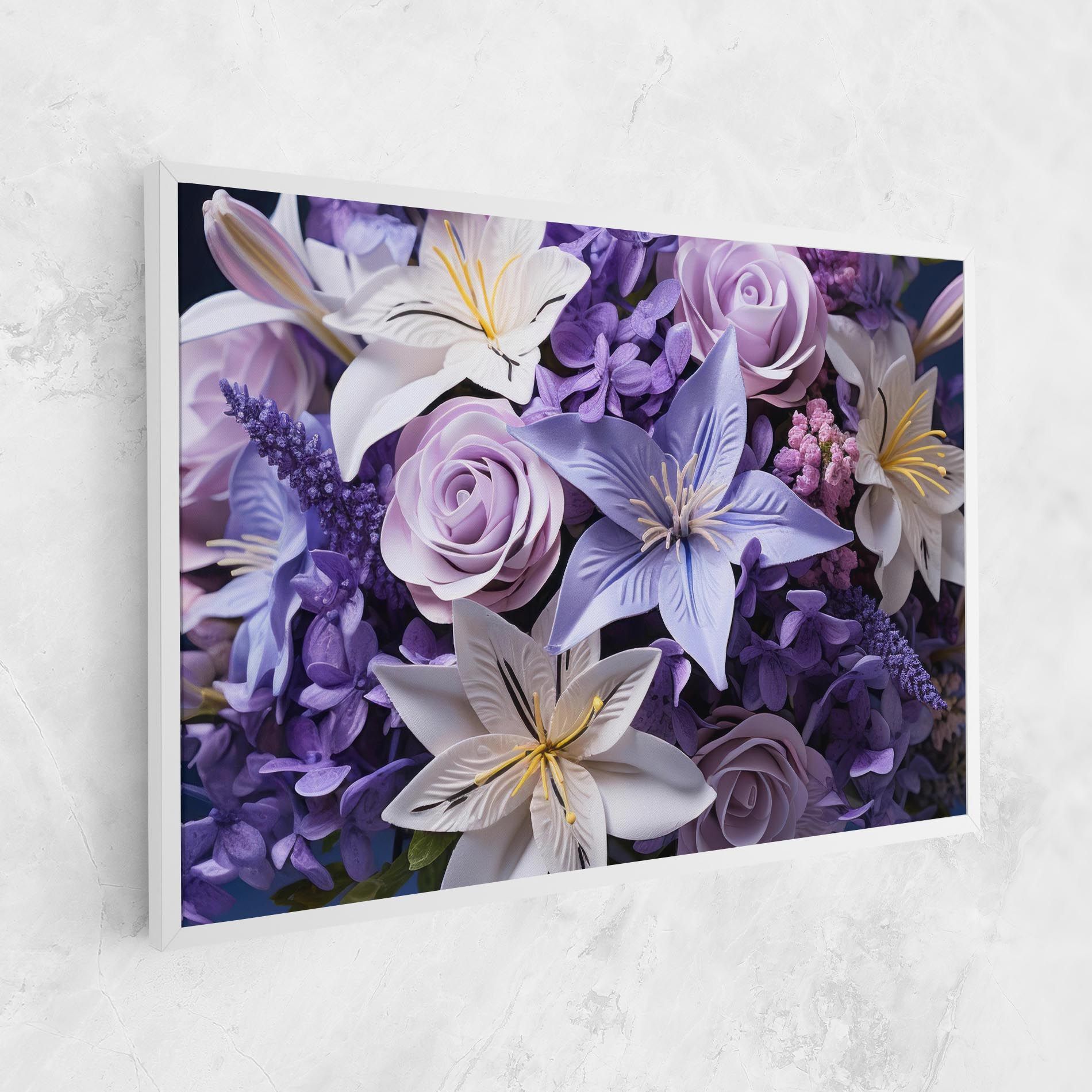 Purple Cute Bouquet mockup 1