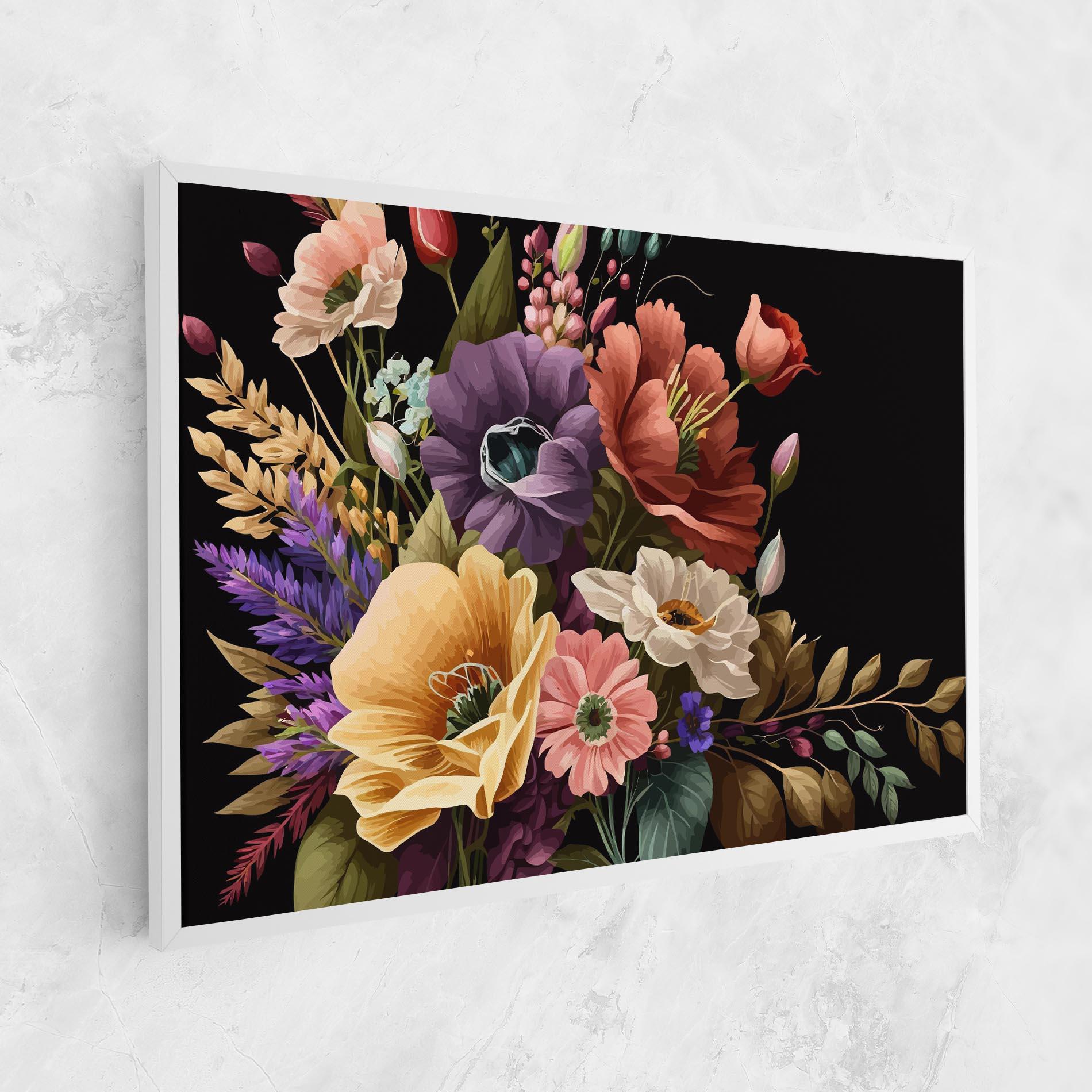 Leinwandbild Vintage Bouquet Art mockup 1