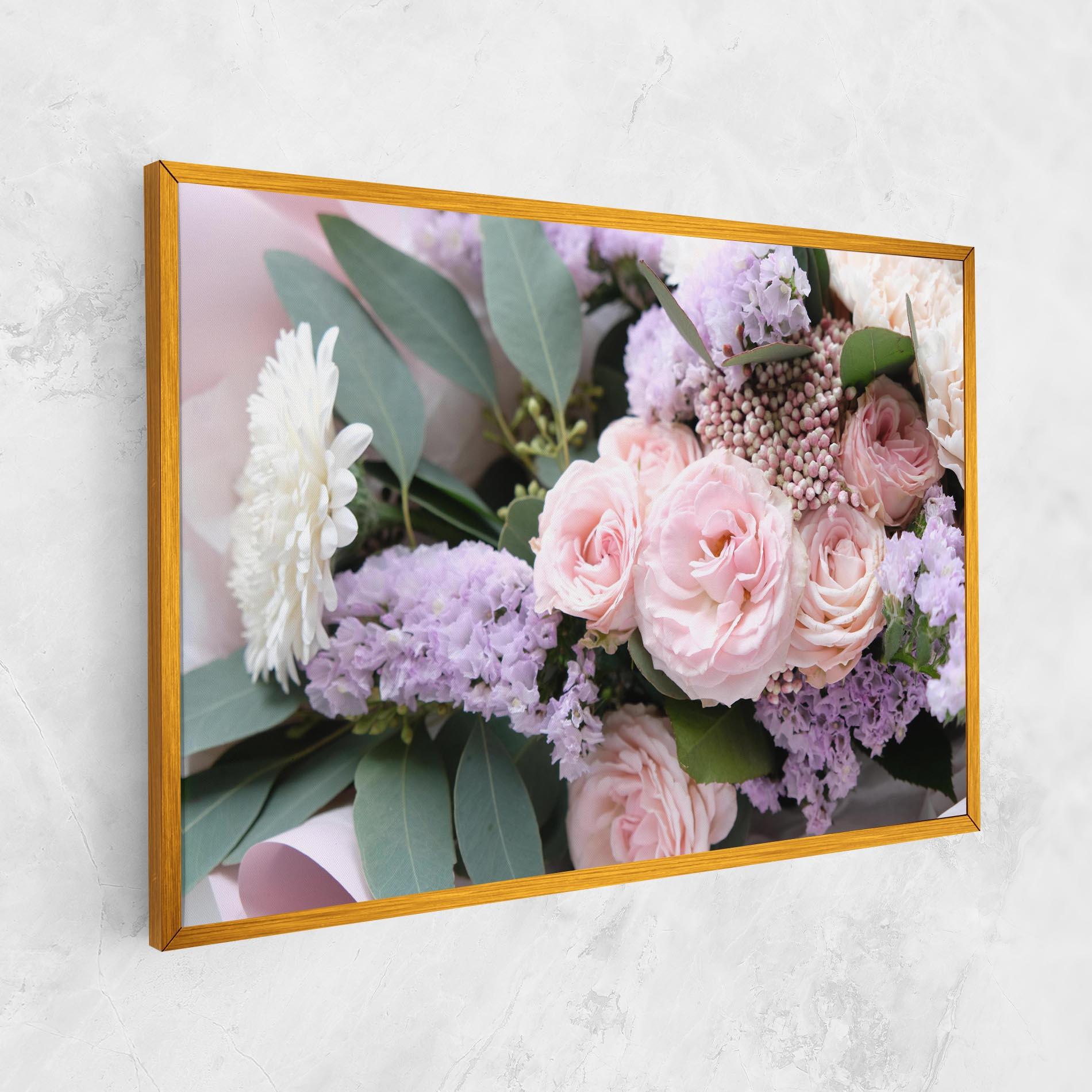 Leinwandbild Beautiful Pink Roses mockup 1