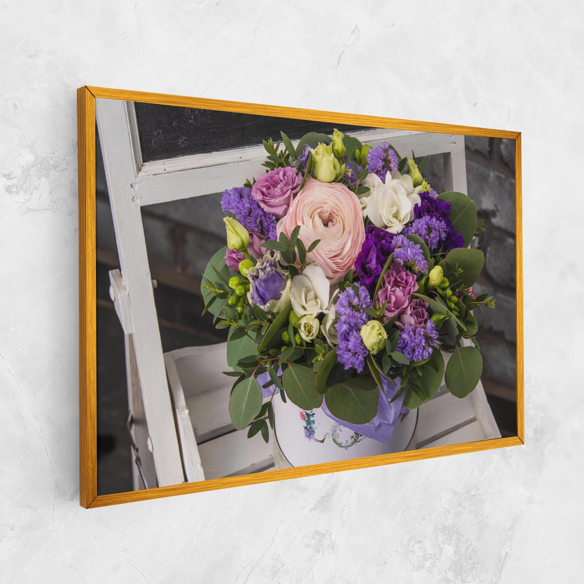 Big Pink Rose Bouquet mockup 1