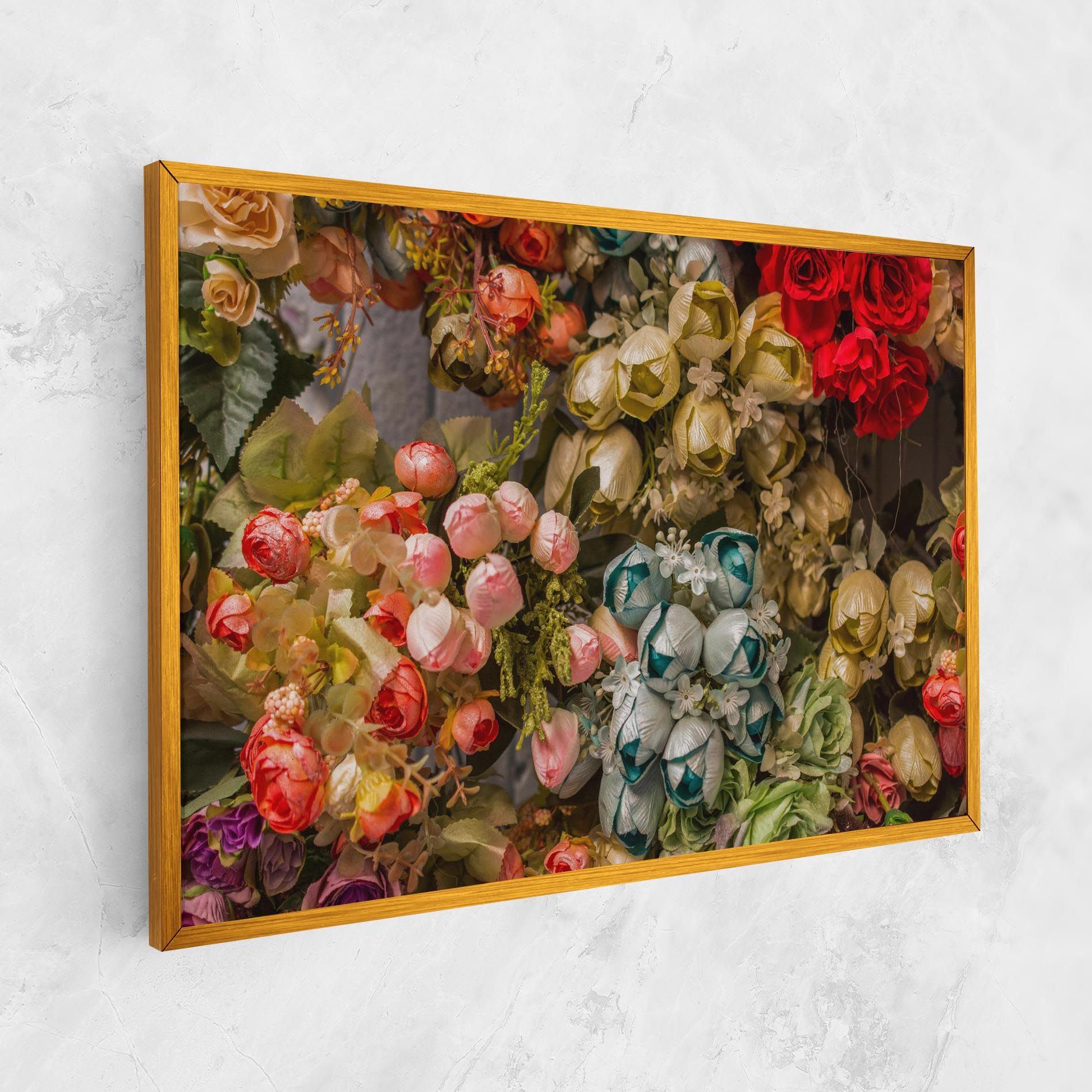 Fake Flowers Wall mockup 1