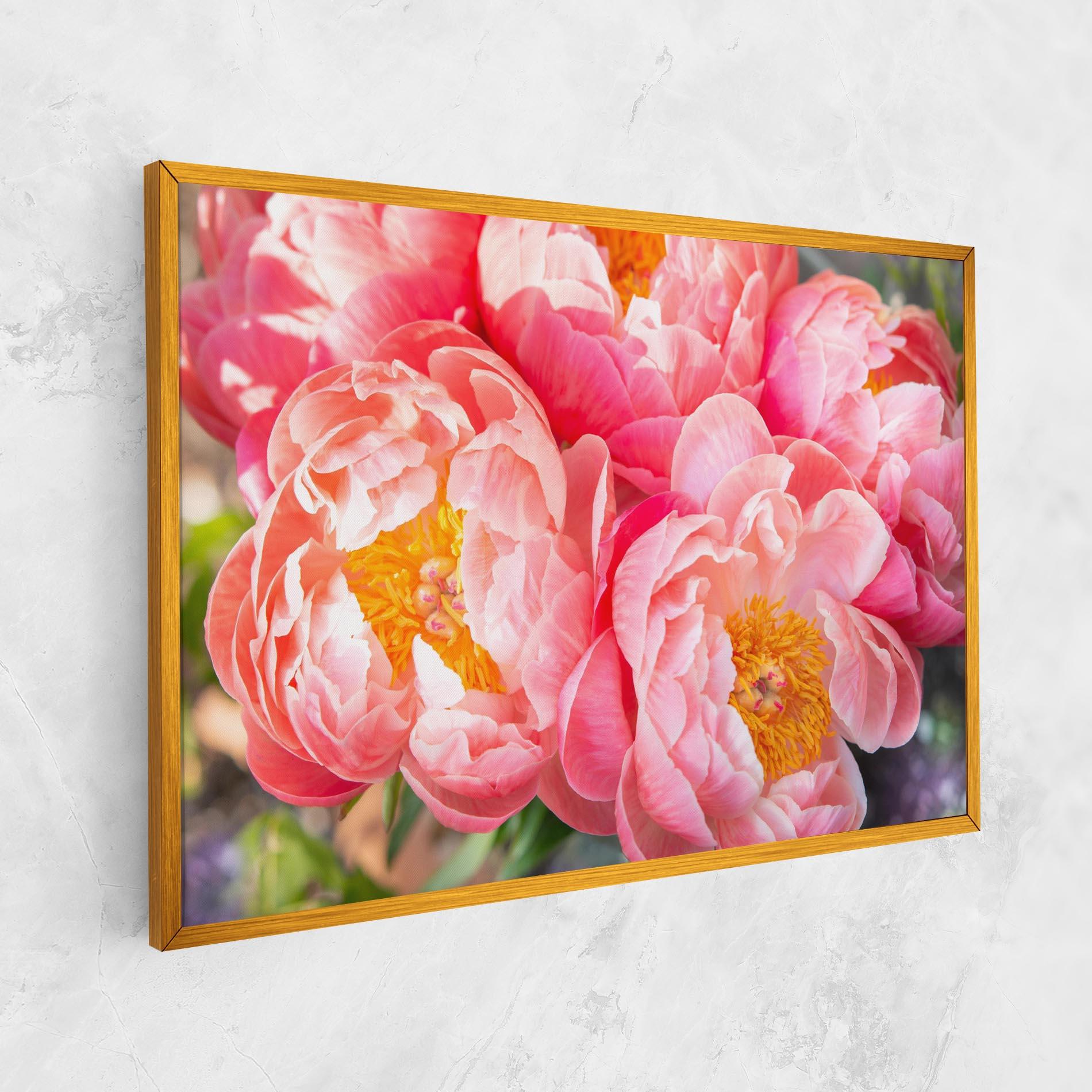 Leinwandbild Opened Peonies Bouquet mockup 1