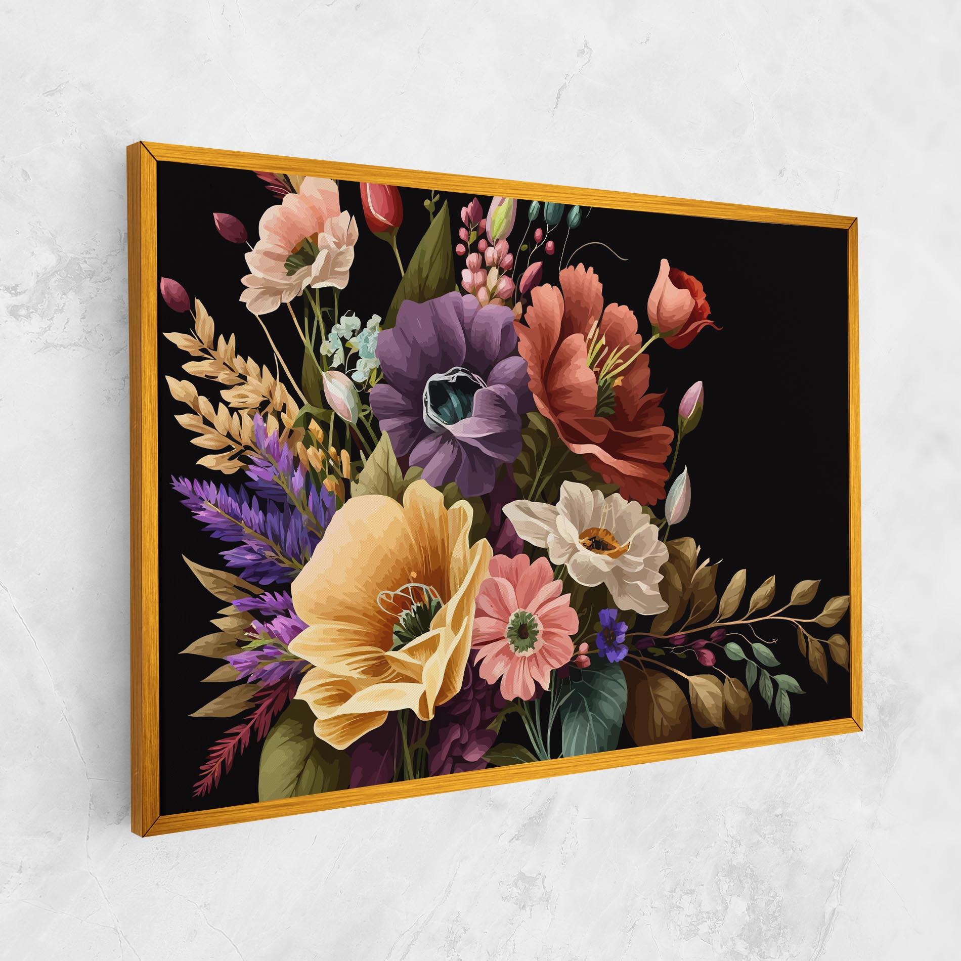 Leinwandbild Vintage Bouquet Art mockup 1