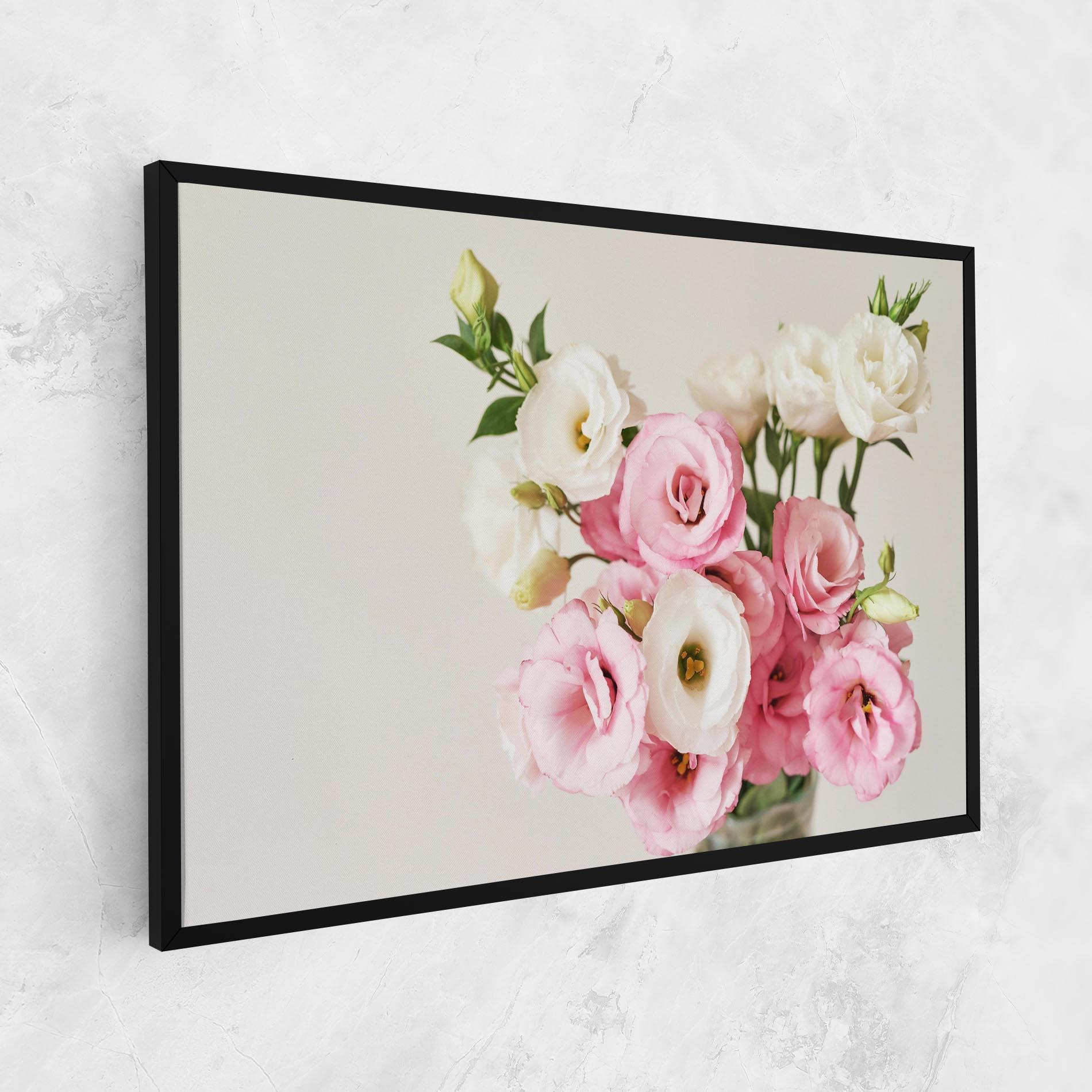 Leinwandbild Cute Pink Flowers mockup 1