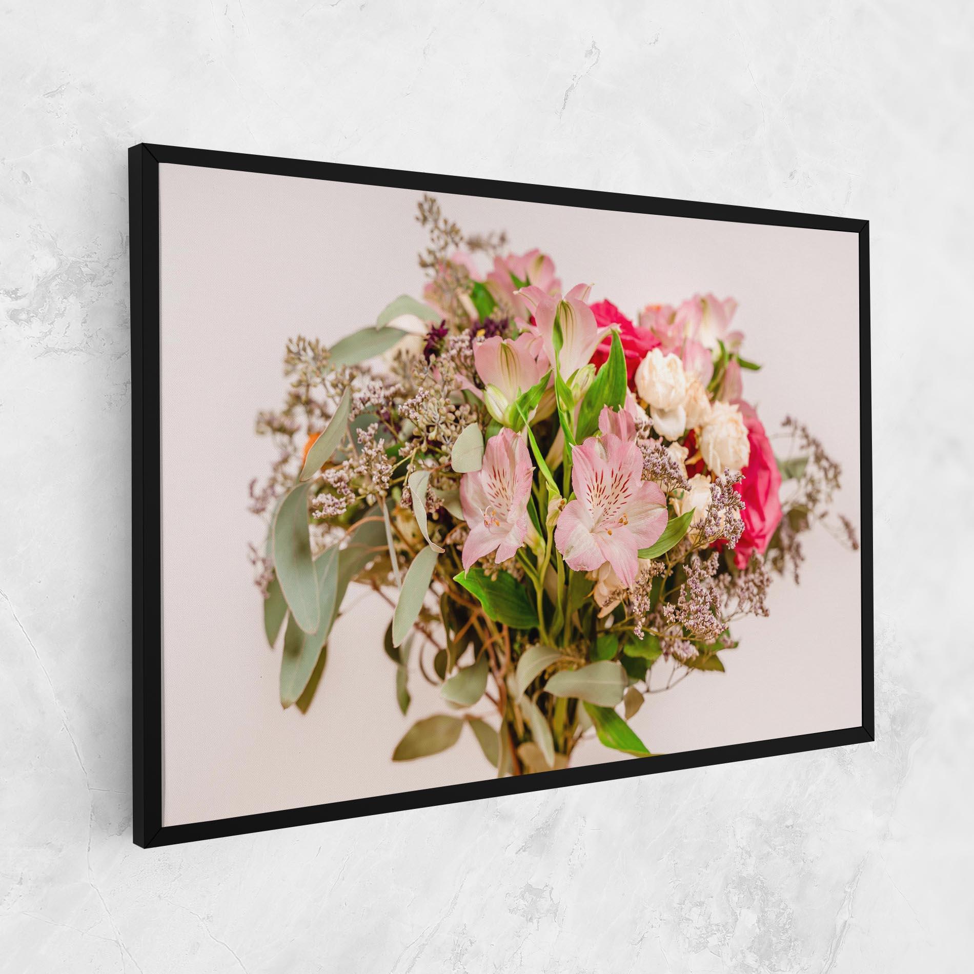 Leinwandbild Girly Pink Bouquet mockup 1