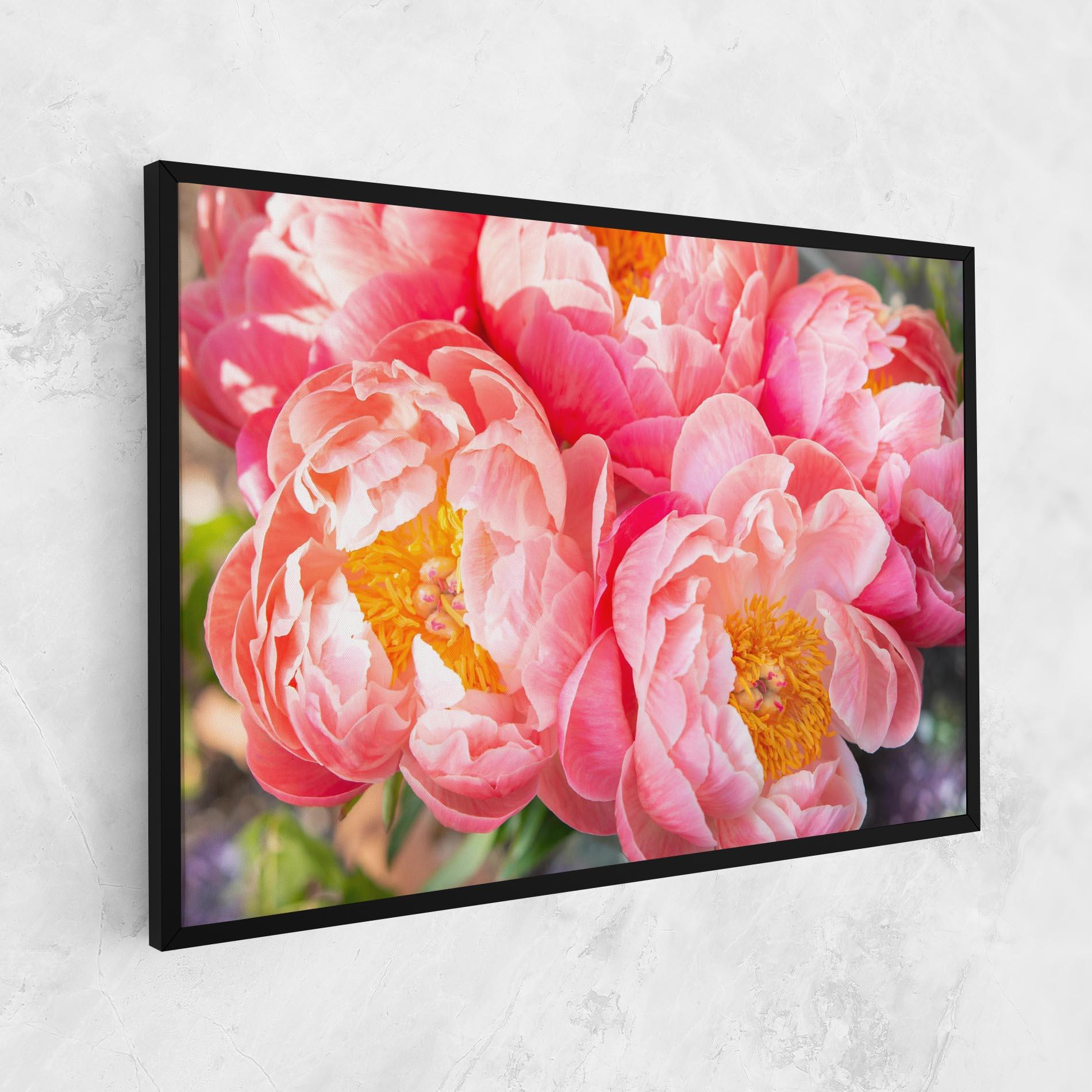 Leinwandbild Opened Peonies Bouquet mockup 1