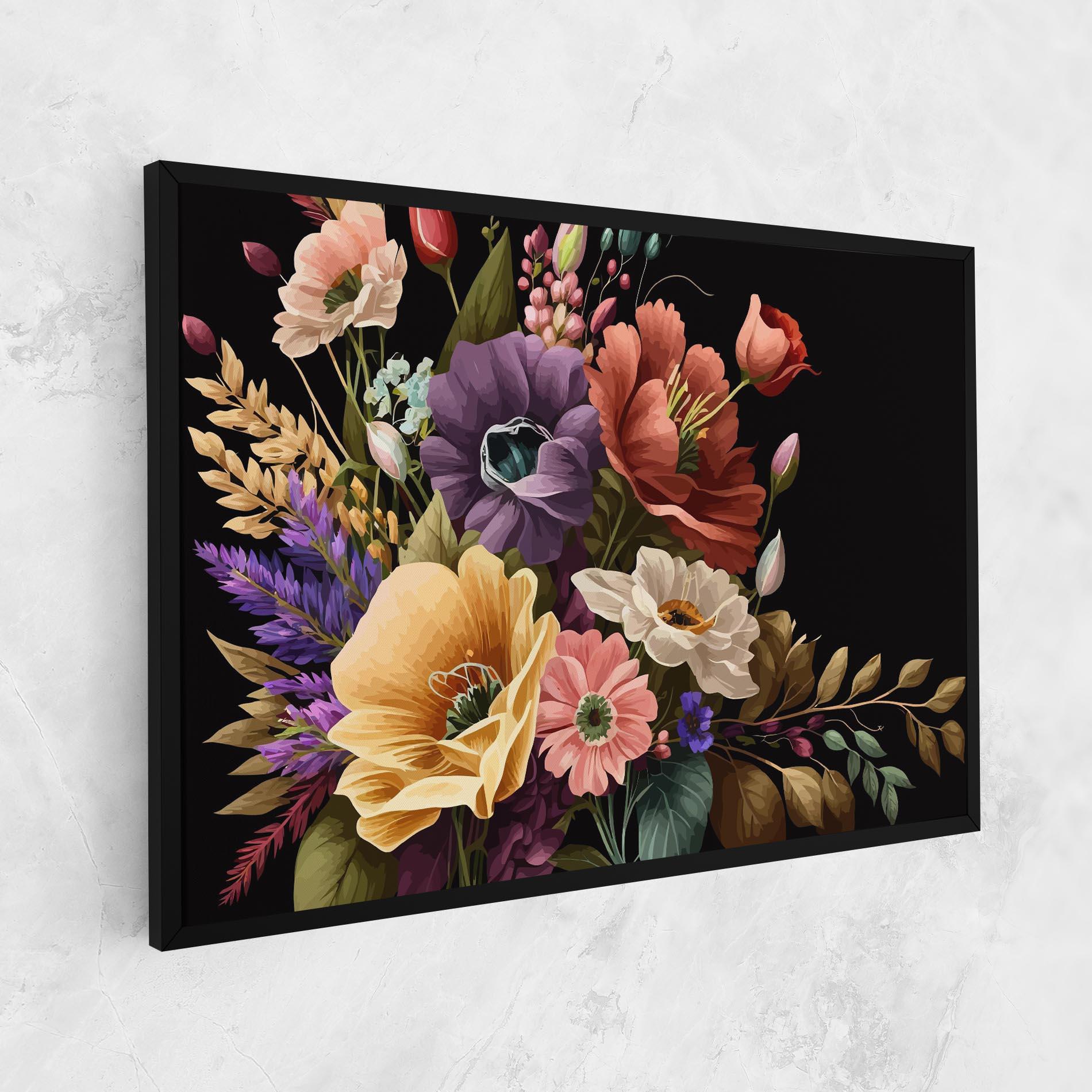 Leinwandbild Vintage Bouquet Art mockup 1