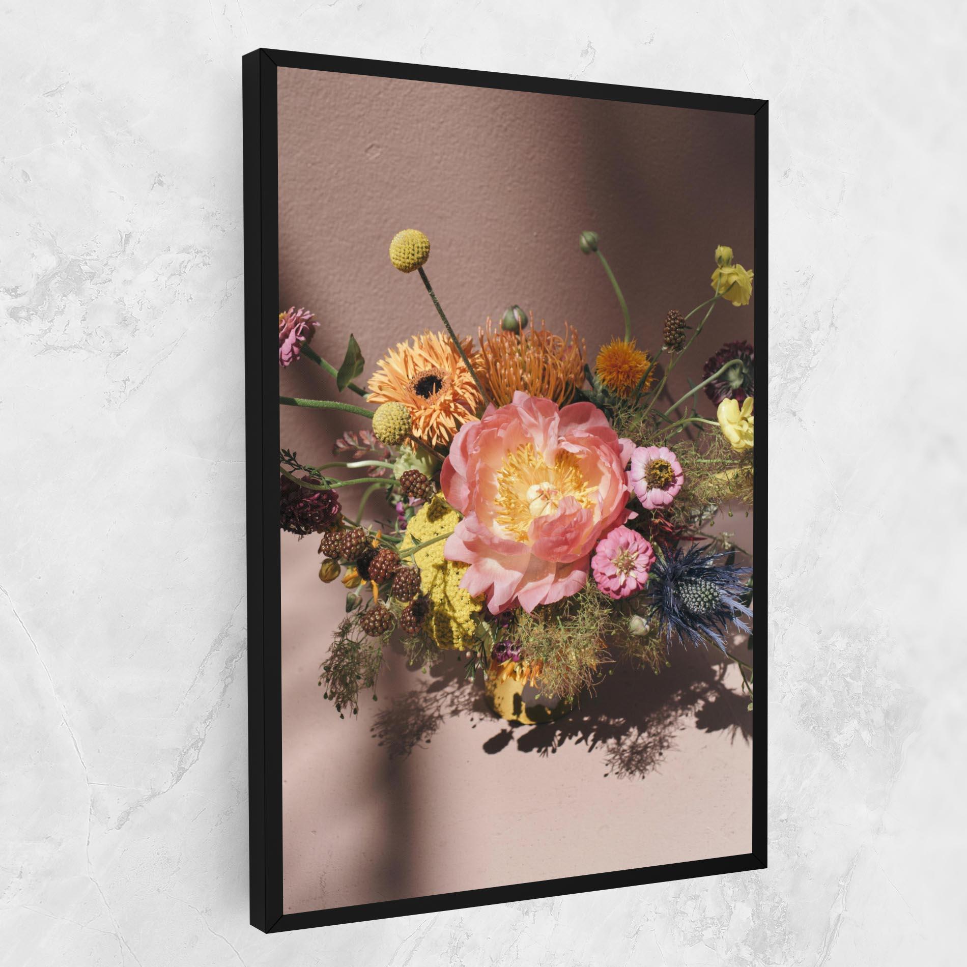Leinwandbild Pastel Orange Bouquet mockup 1