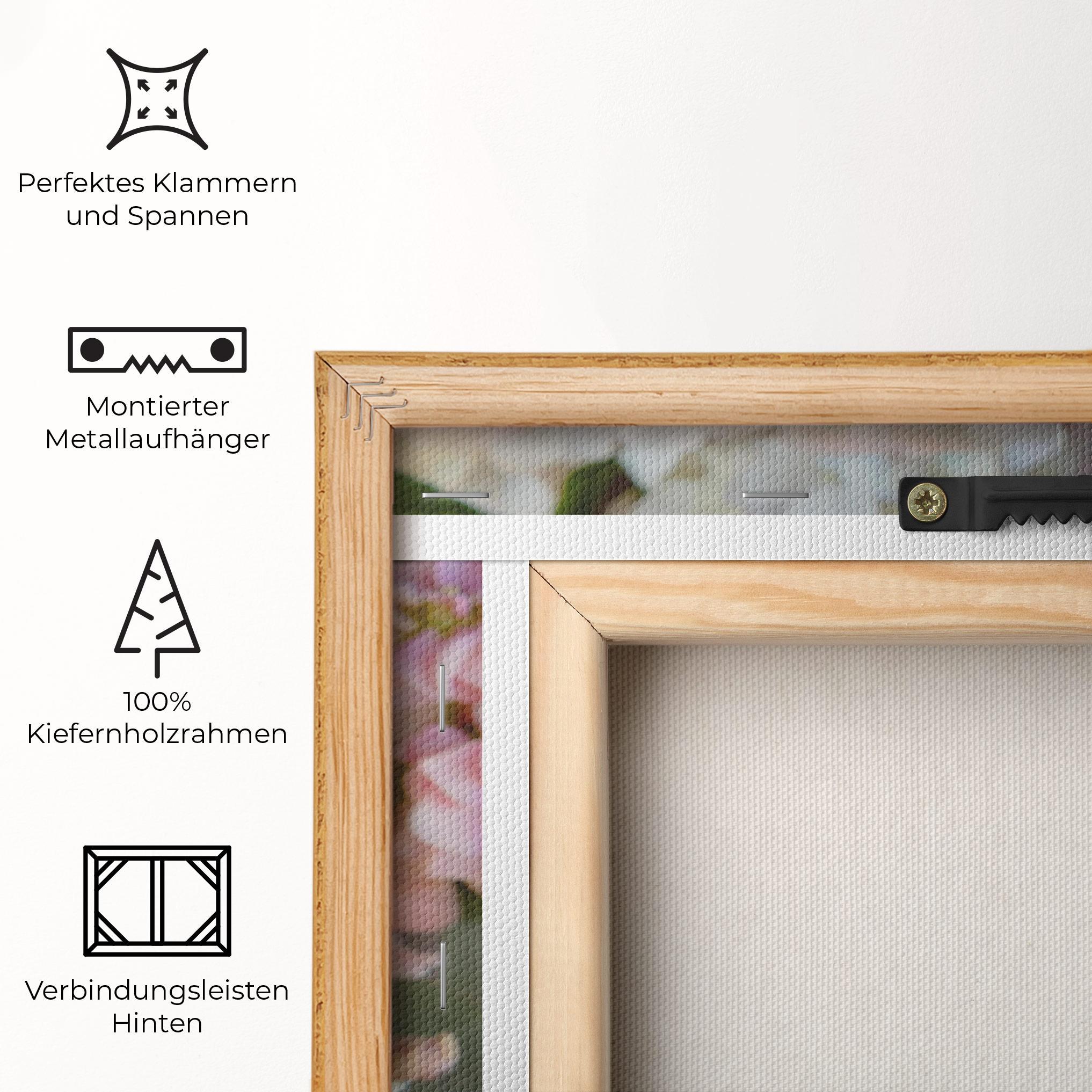 Leinwandbild Beautiful Pink Pastel mockup 5