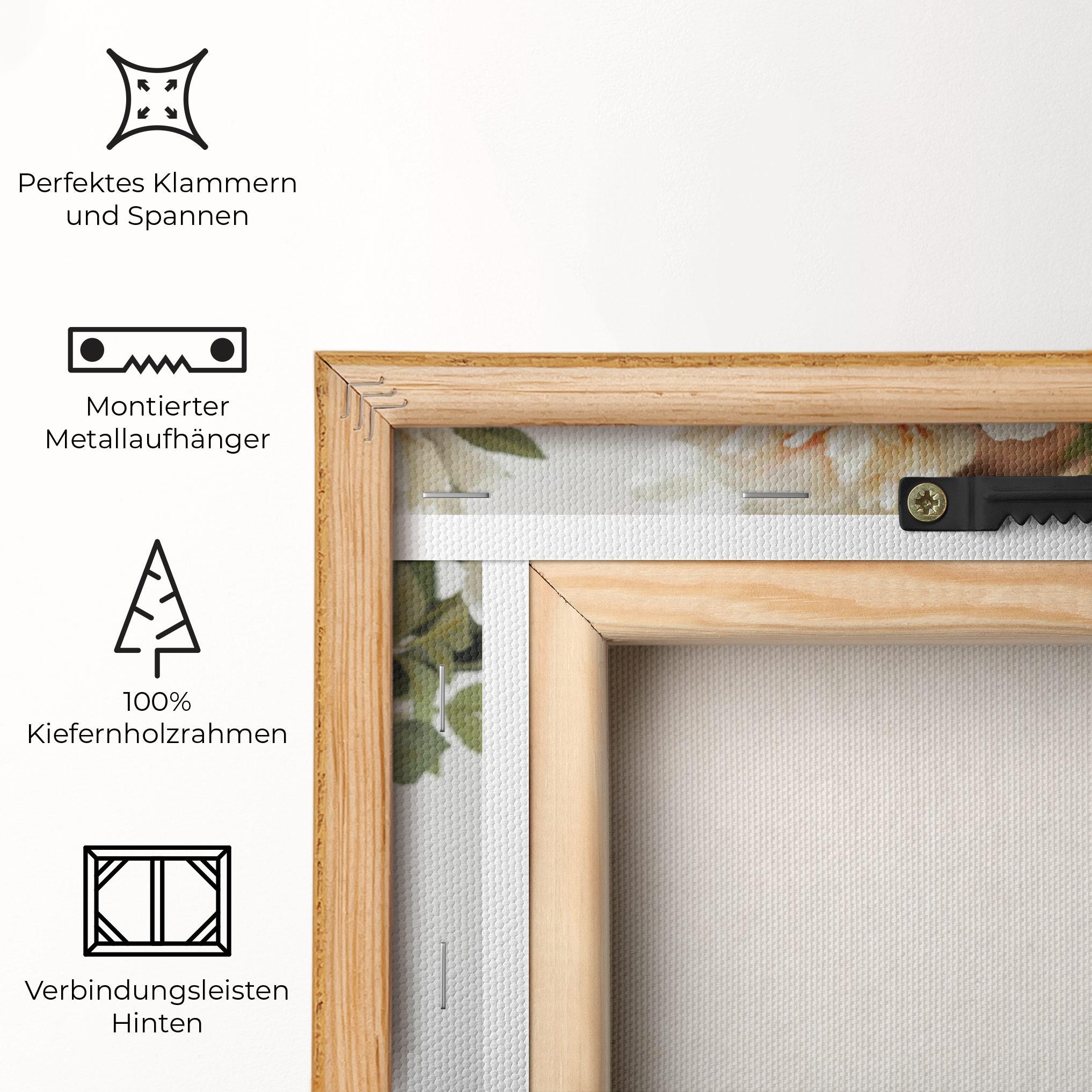 Leinwandbild Bouquet Holding mockup 5