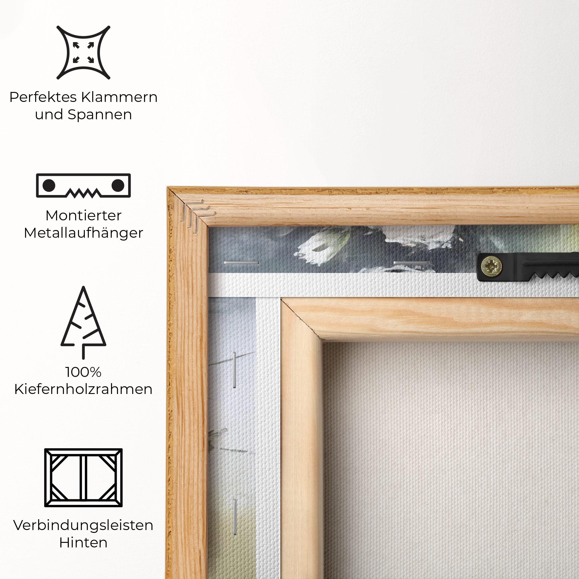 Leinwandbild Bouquet Painting mockup 5