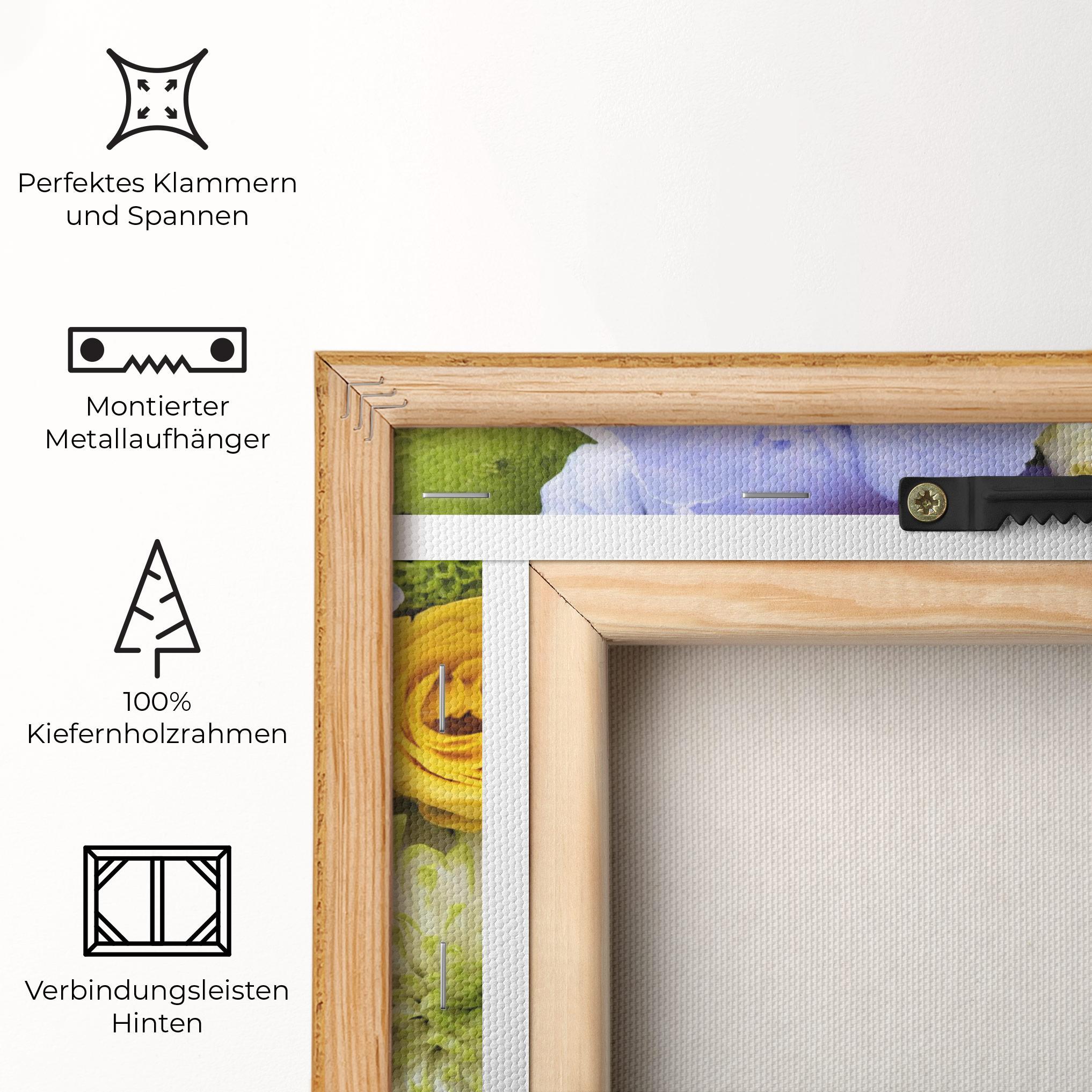 Leinwandbild Color Mix Flower Bouquet mockup 5